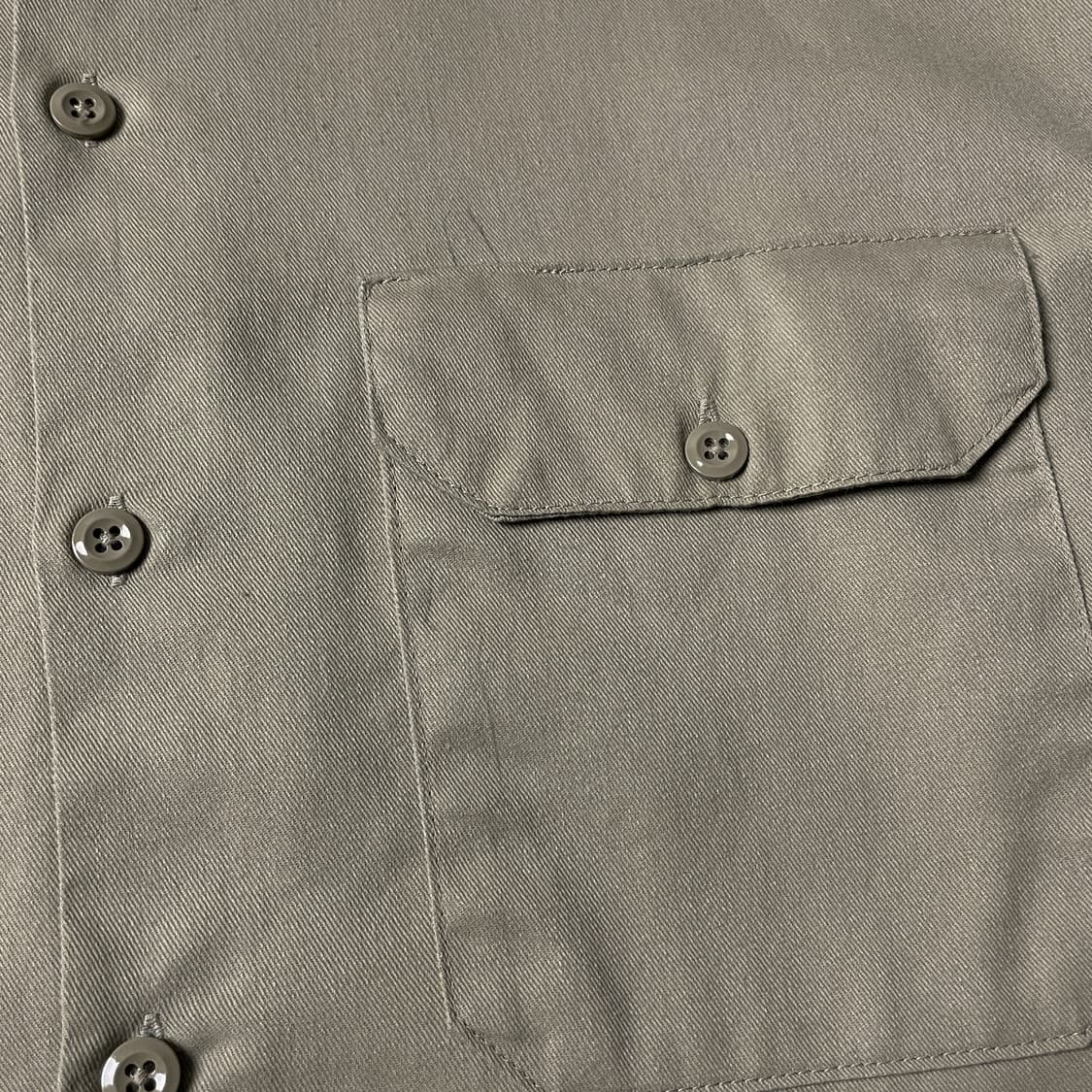 DICKIES 디키즈 빈티지 베이지 코튼 패치 워크 셔츠 A00808 상품이미지4