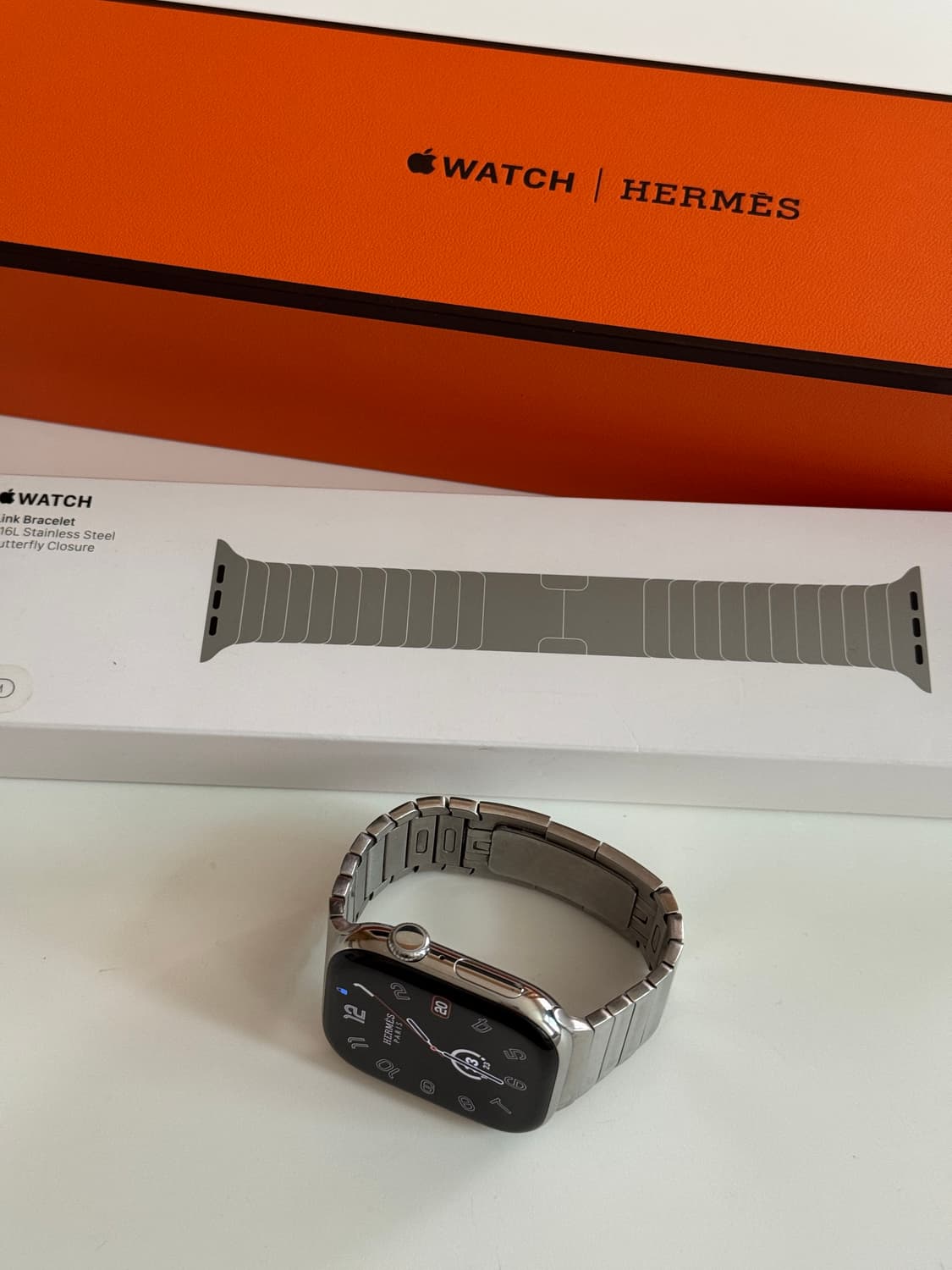 애플워치10 에르메스 실버 46mm 링크브레이슬릿 밴드 상품이미지2