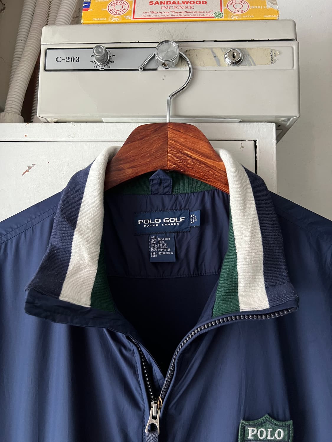 [L]폴로 랄프로렌 골프 네이비 나일론 자켓 상품이미지2