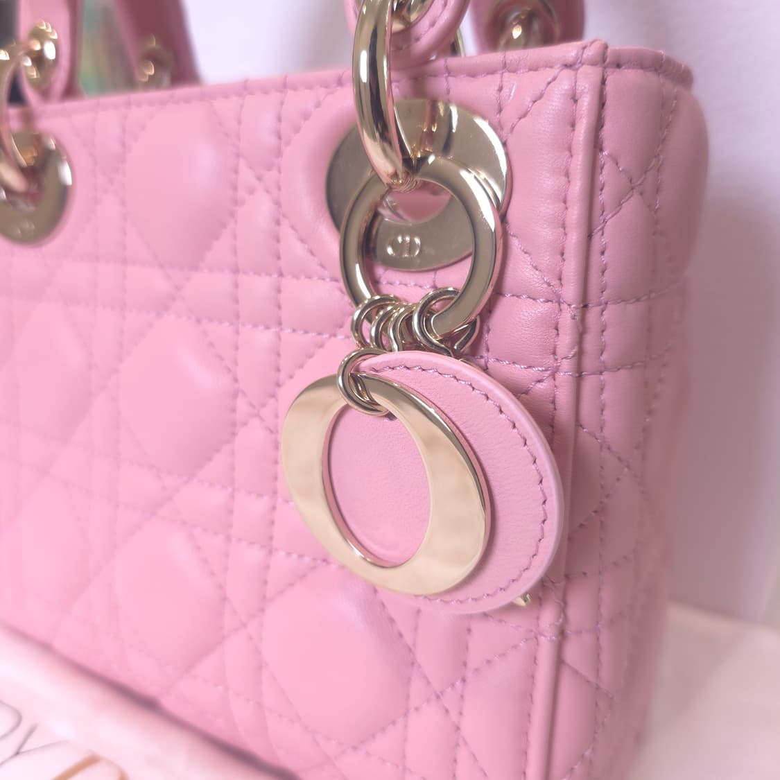 [중고/정품] 디올 레이디백 미니 엔틱 핑크 상품이미지2