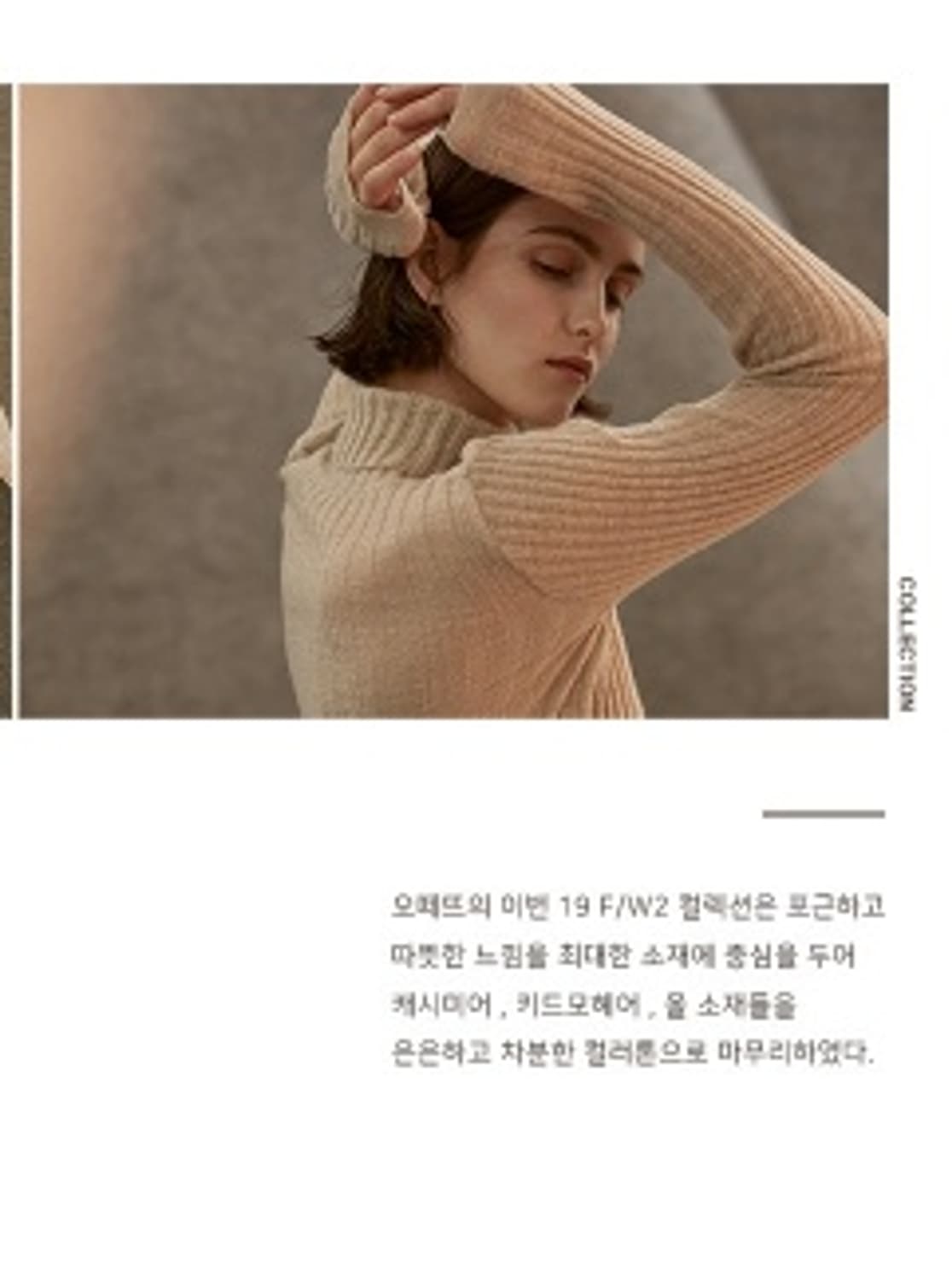 octette 오떼뜨 터틀넥 목폴라티셔츠 두가지 색상 니트  FREE  상품이미지3