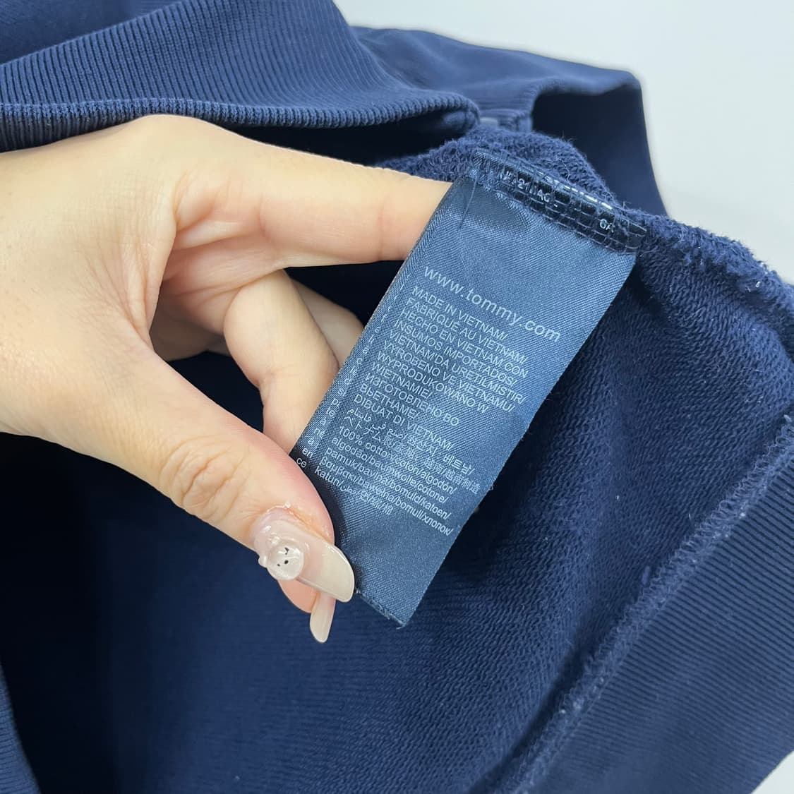 타미힐피거 자수로고 네이비 후드집업 상품이미지7