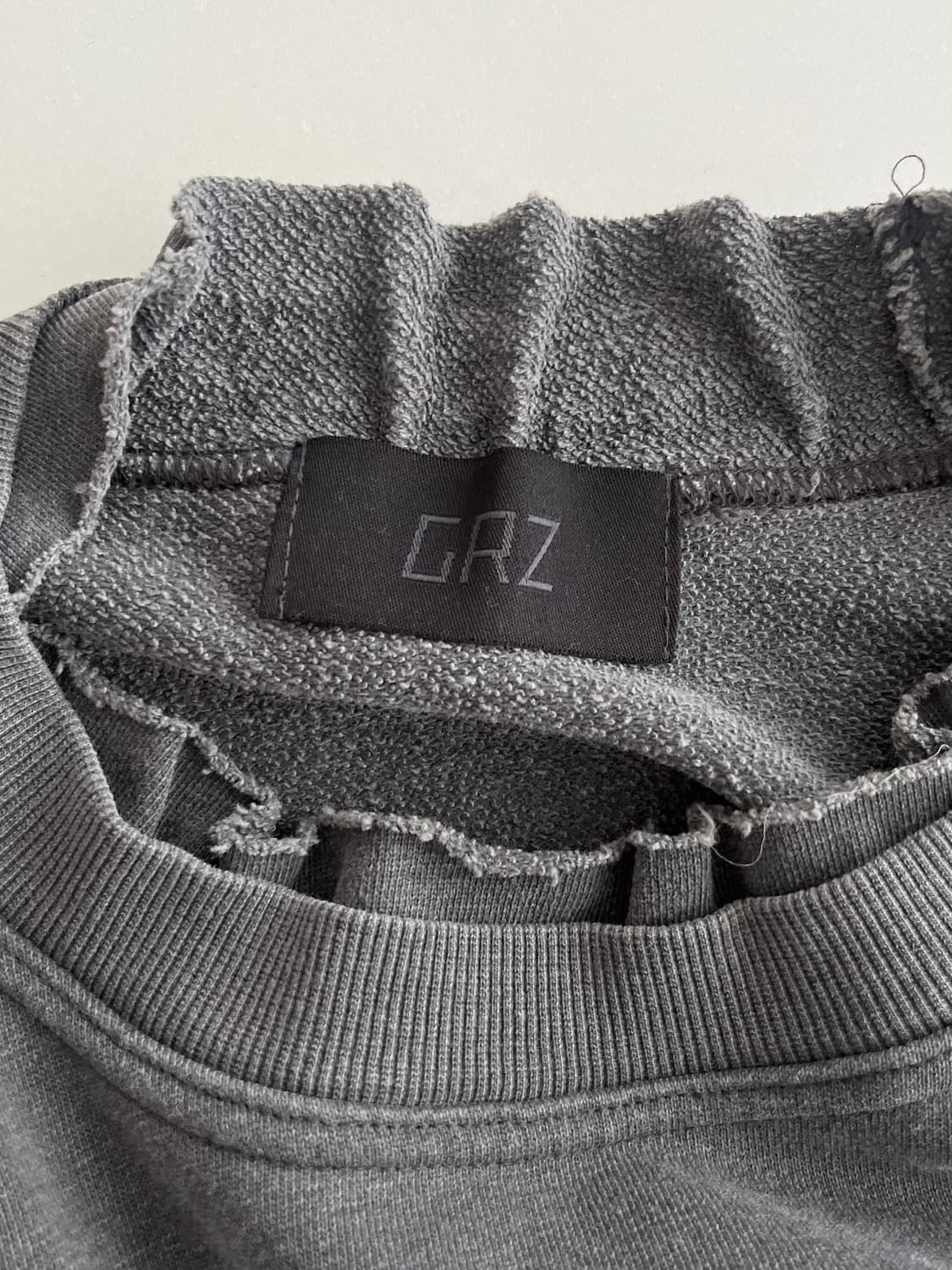 F) 그레일즈 GRZ 오버사이즈 롱슬리브 차콜 상품이미지5