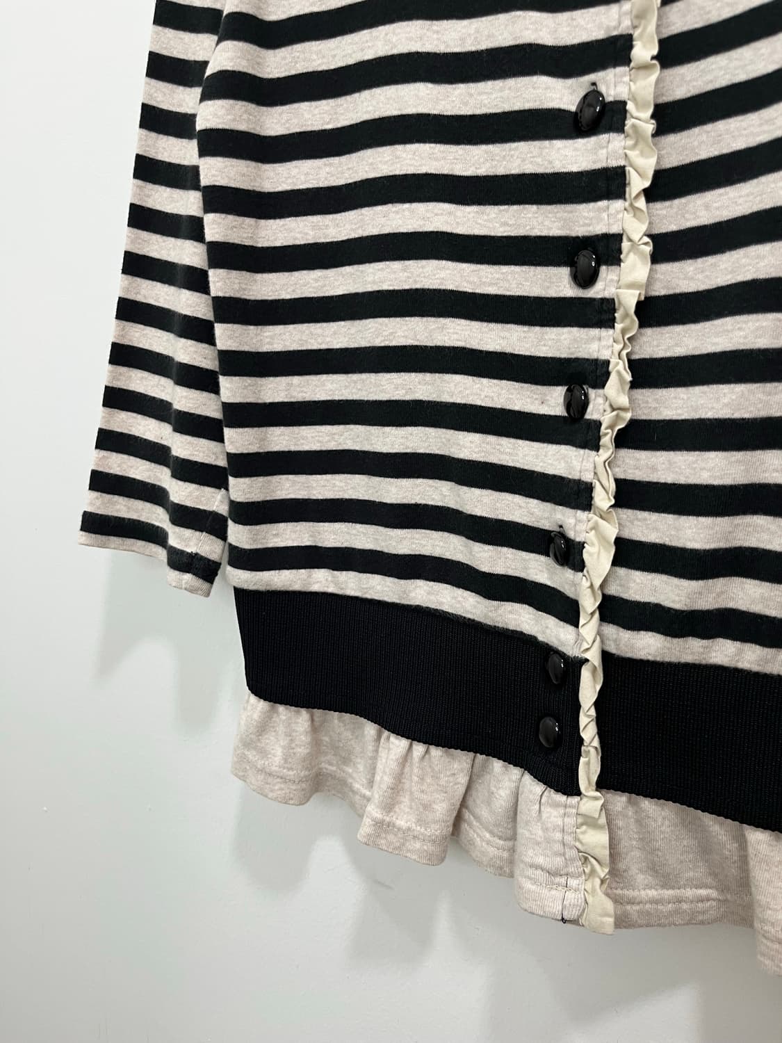 일본 빈티지 모리걸 단가라 프릴 레이어드 가디건  상품이미지4