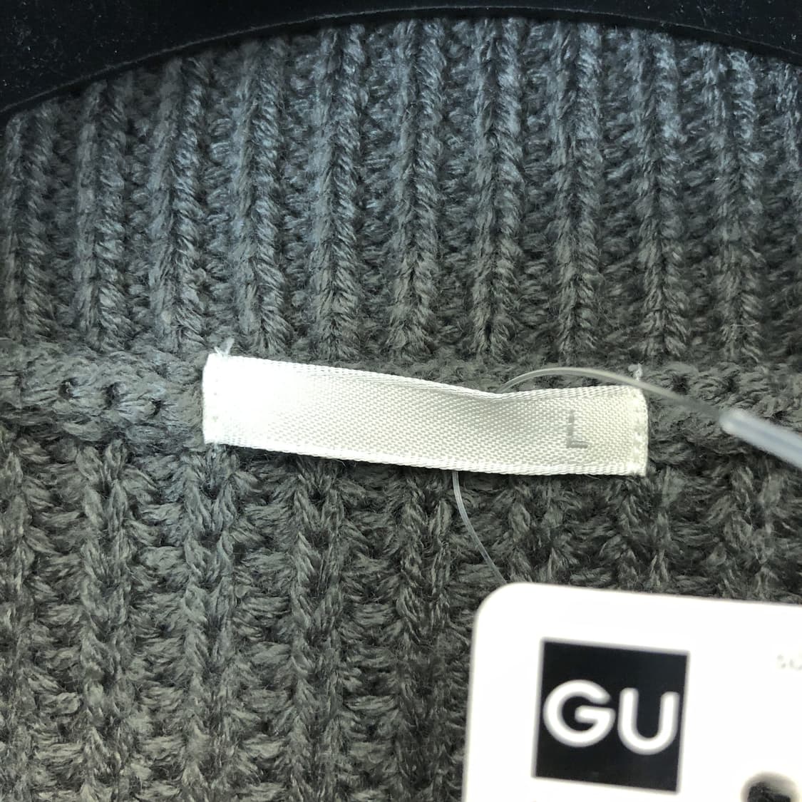 GU (새상품) JPN 지유 하프집업니트 L 상품이미지5