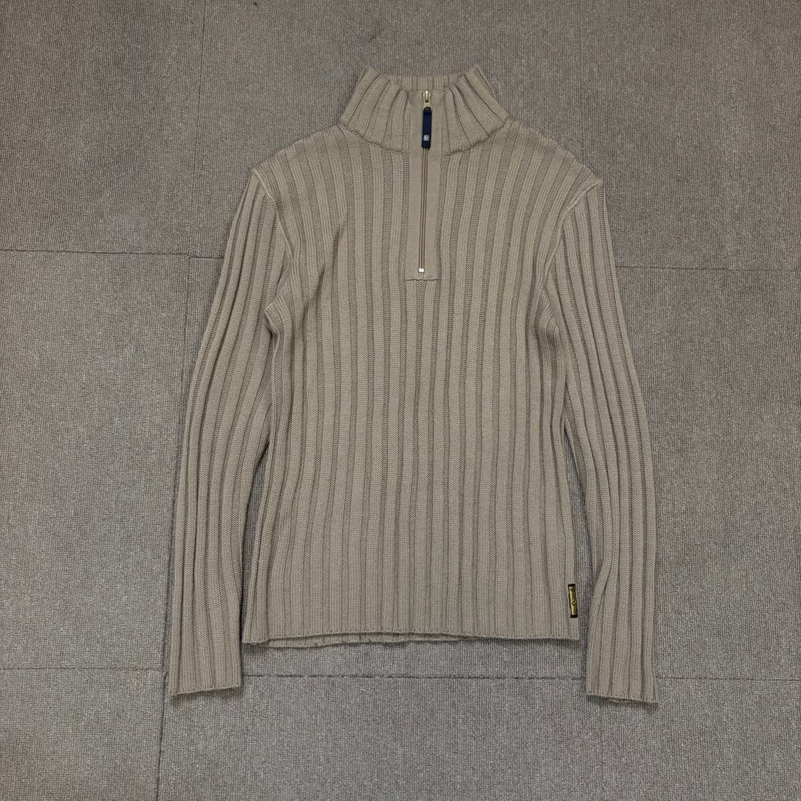 90s ARMANI jeans 알마니 반집업 골지 니트 맨즈  상품이미지1