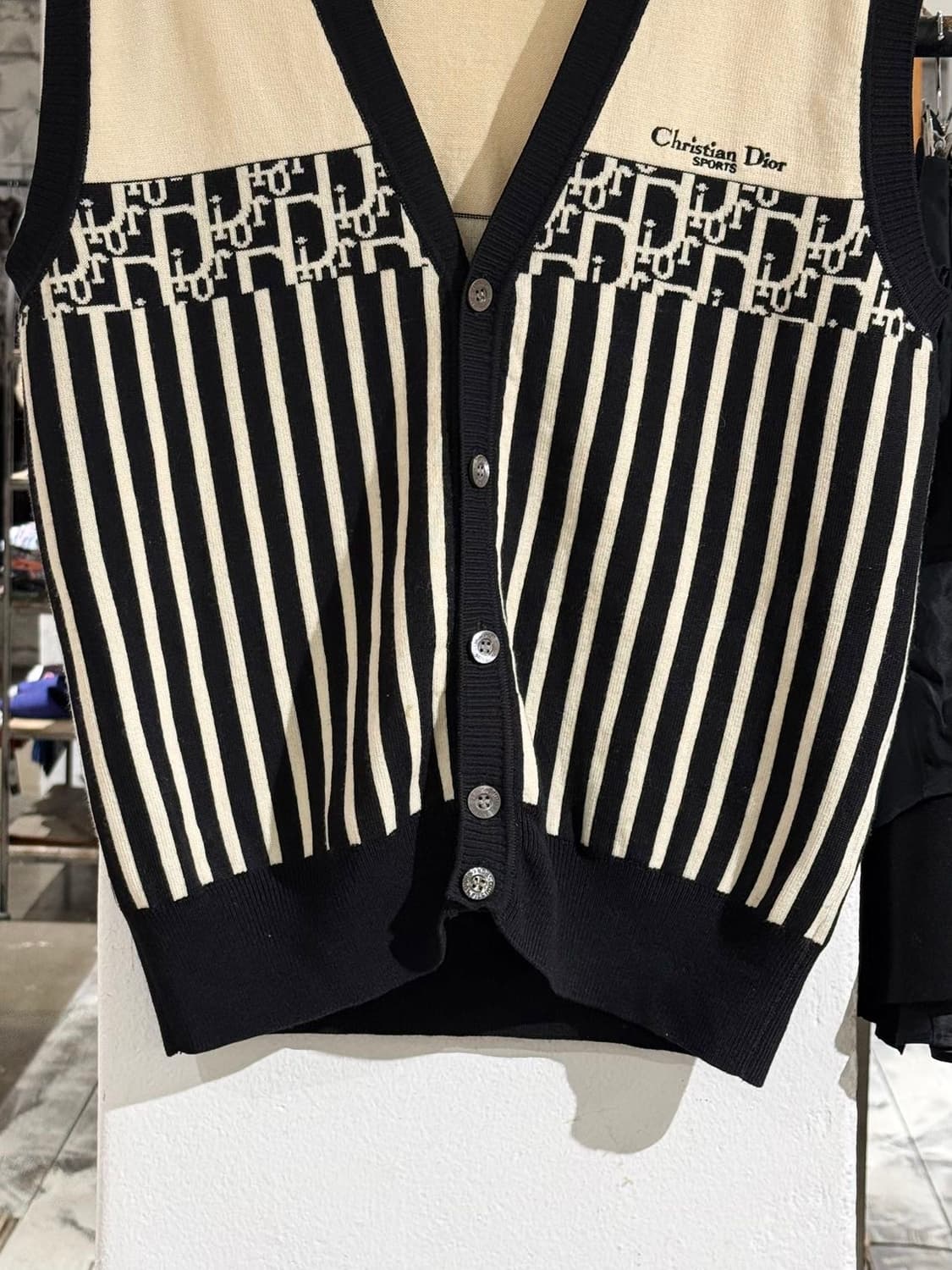크리스찬 디올 몬슈어 스포츠 오블리크 니트 베스트 상품이미지5