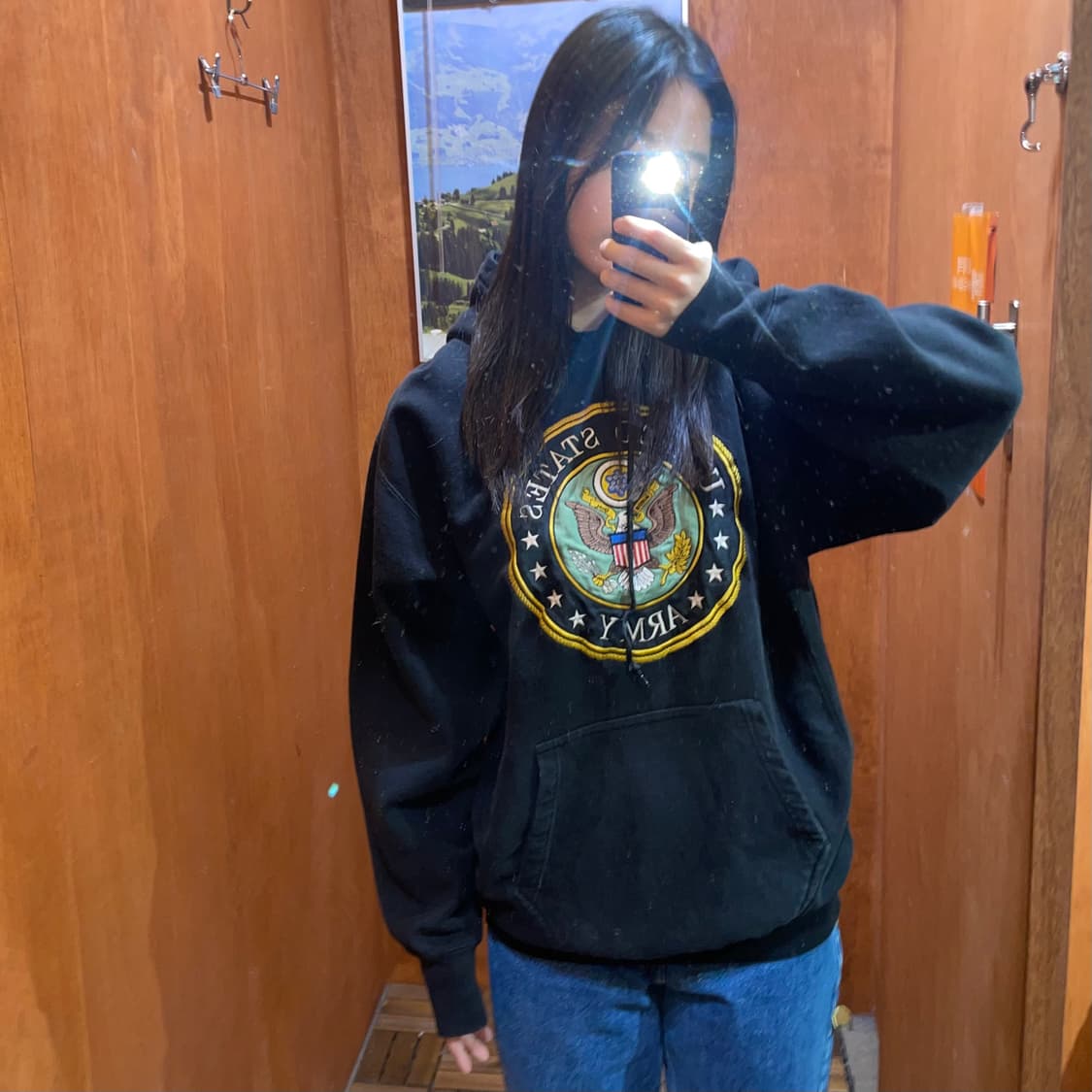  (L) USA Army 밀리터리 후드티  상품이미지1