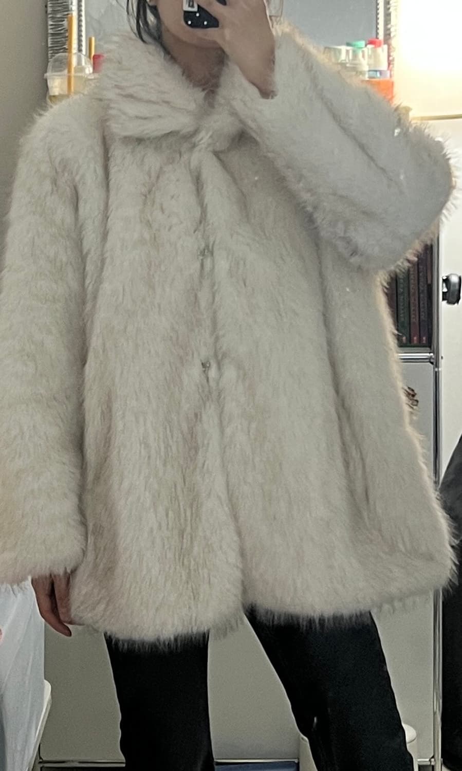 하이넥 믹스 퍼자켓 상품이미지2