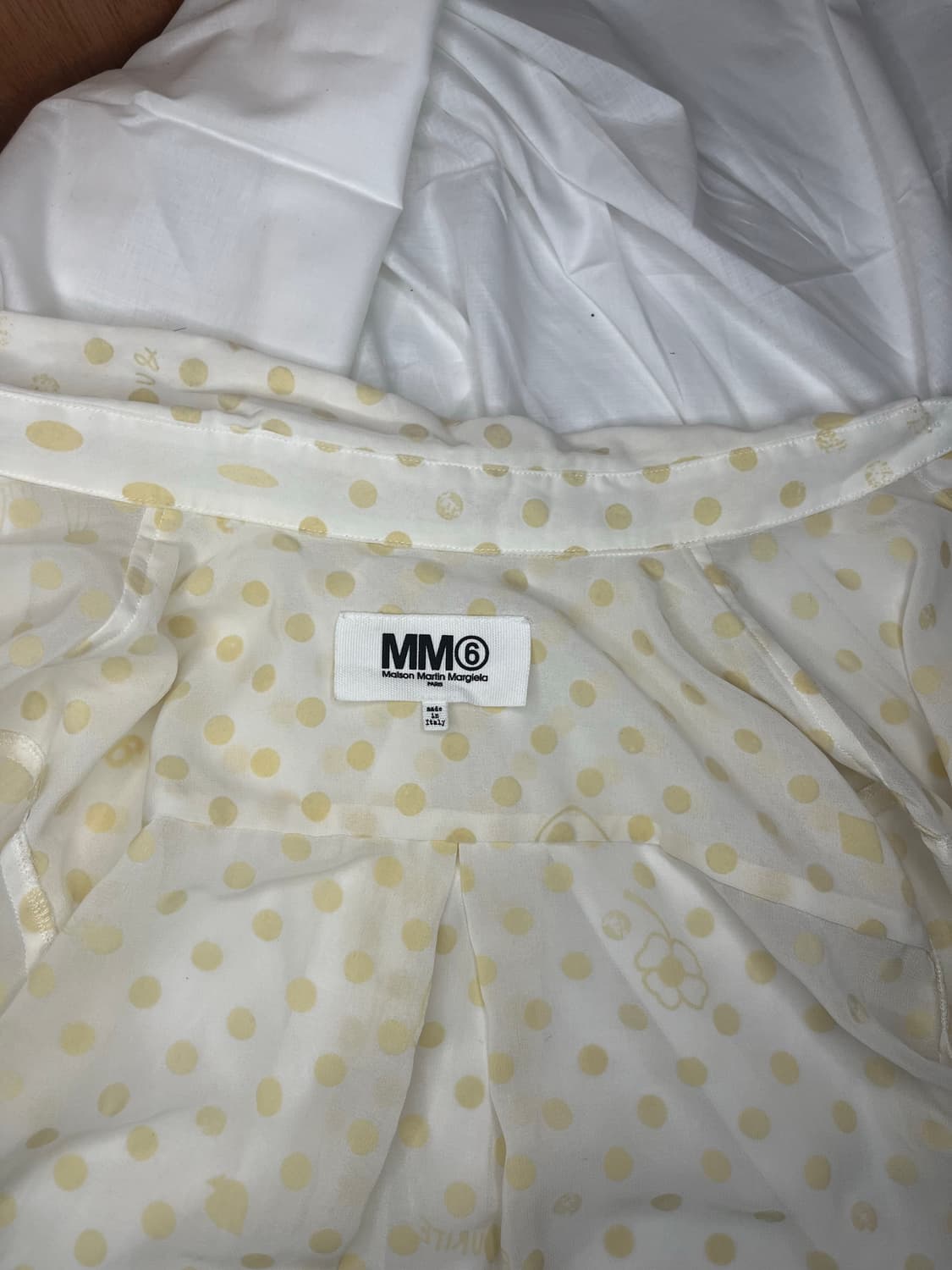 MM6 도트 시스루 드레스 셔츠 상품이미지4