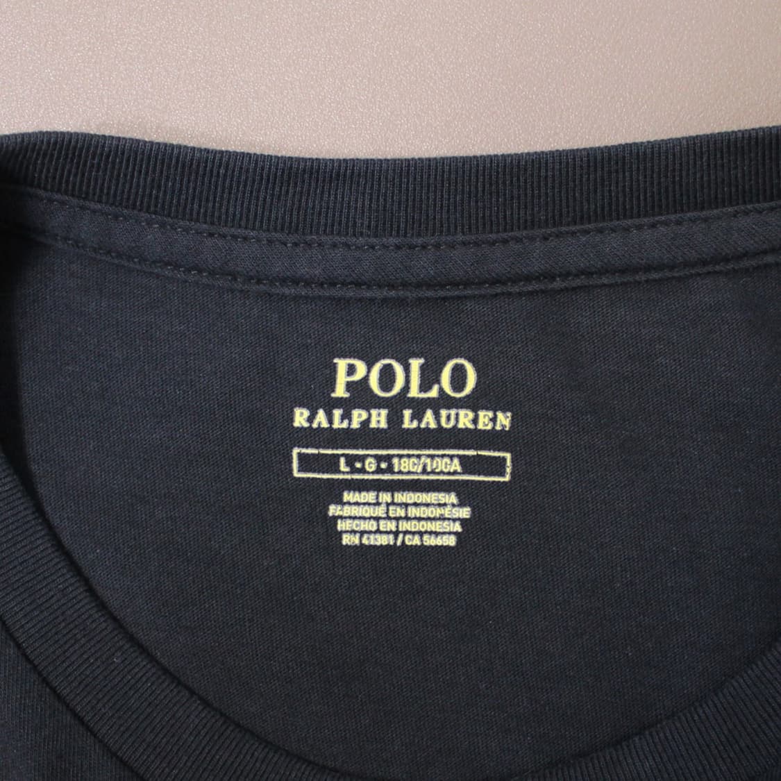 Polo 폴로 랄프로렌 블랙 라운드 반팔 상품이미지3