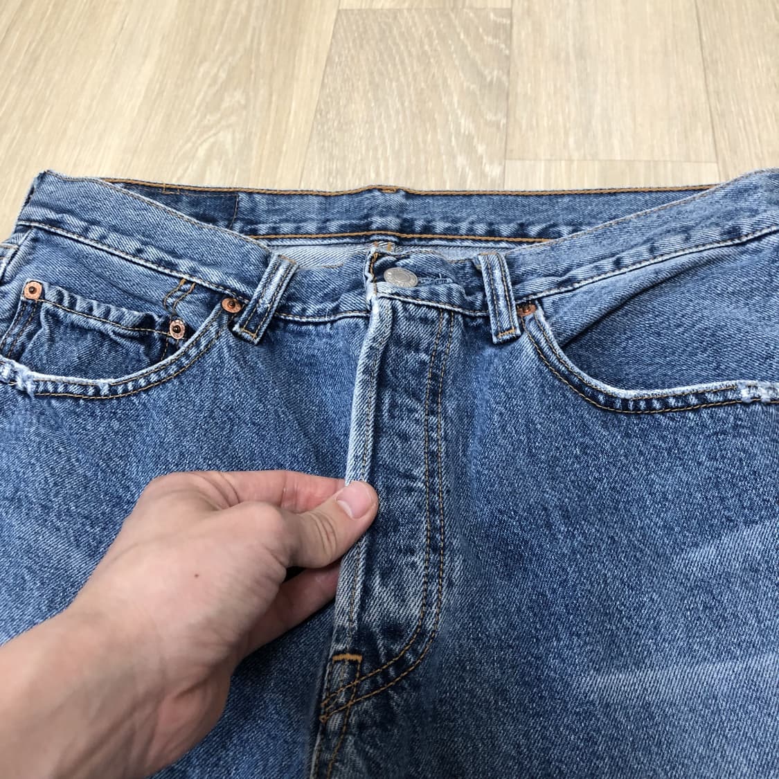 (31) 00's 리바이스 501 스트레이트진 04501 워시드 연청데님 상품이미지4