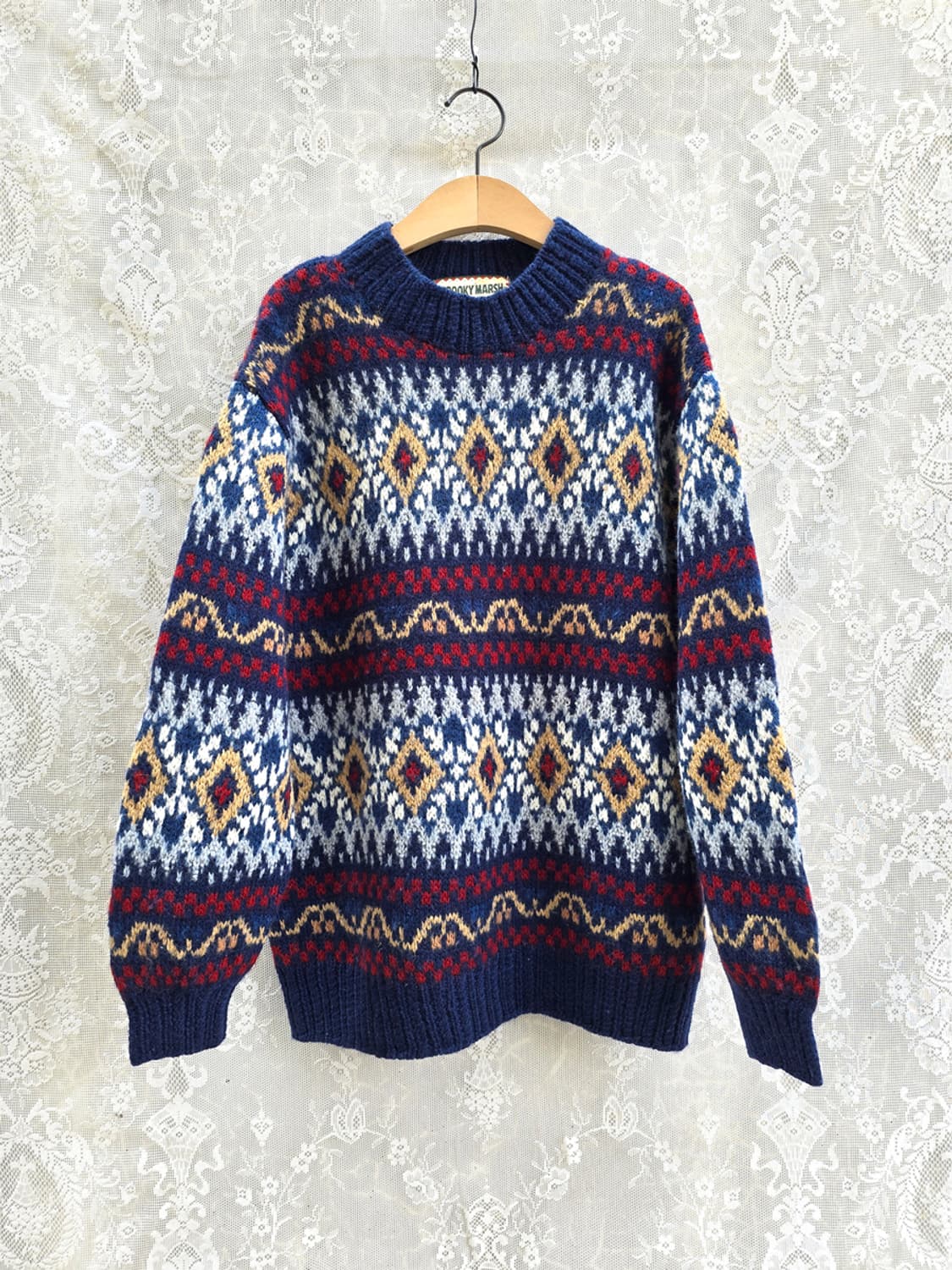 노르딕 빈티지 헤비울 니트 상품이미지1