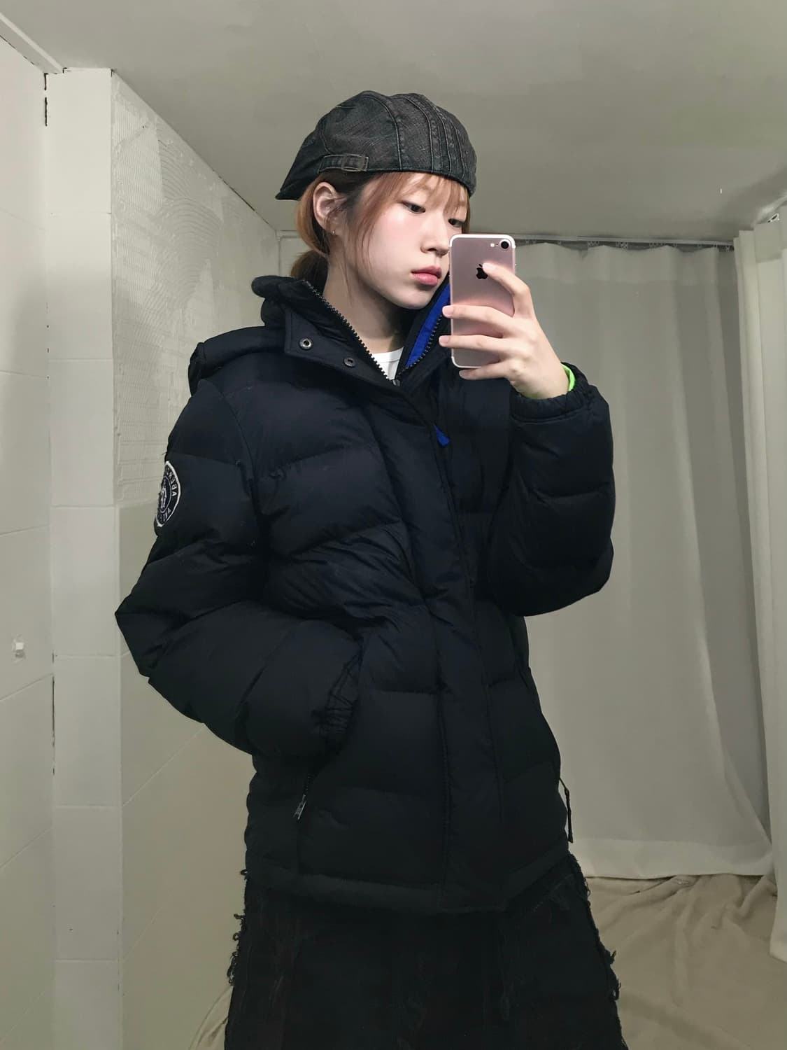 아베크롬비 다크 네이비 푸퍼 패딩 상품이미지1