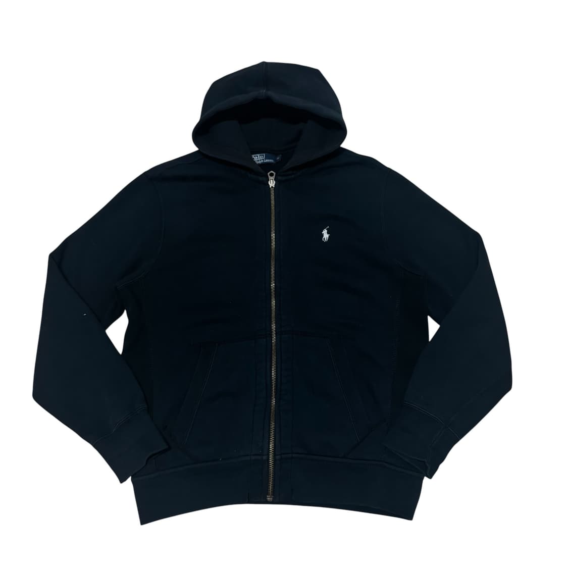 폴로 블랙 써멀 후드집업 상품이미지1