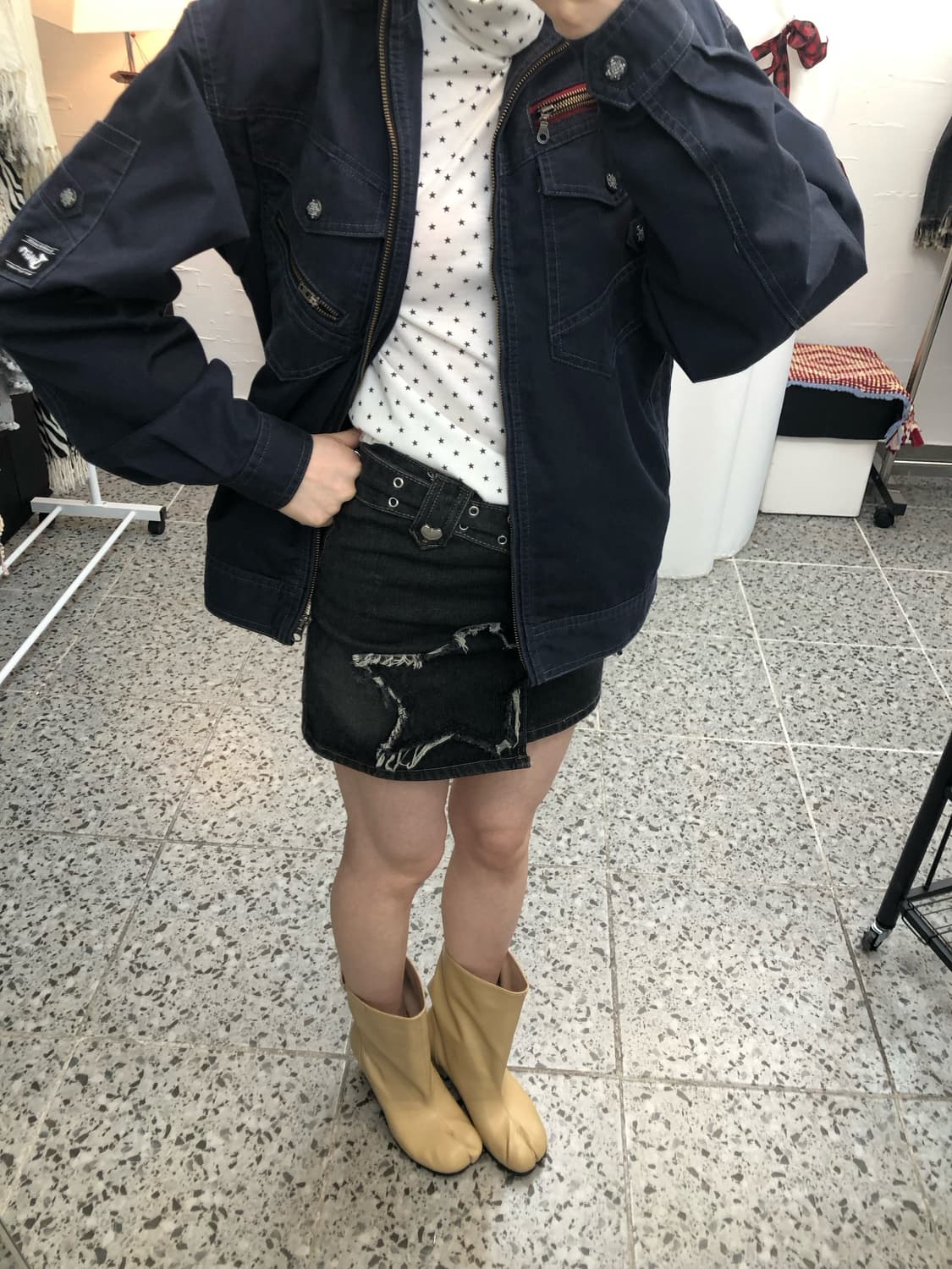 Jawin navy work jacket 상품이미지4