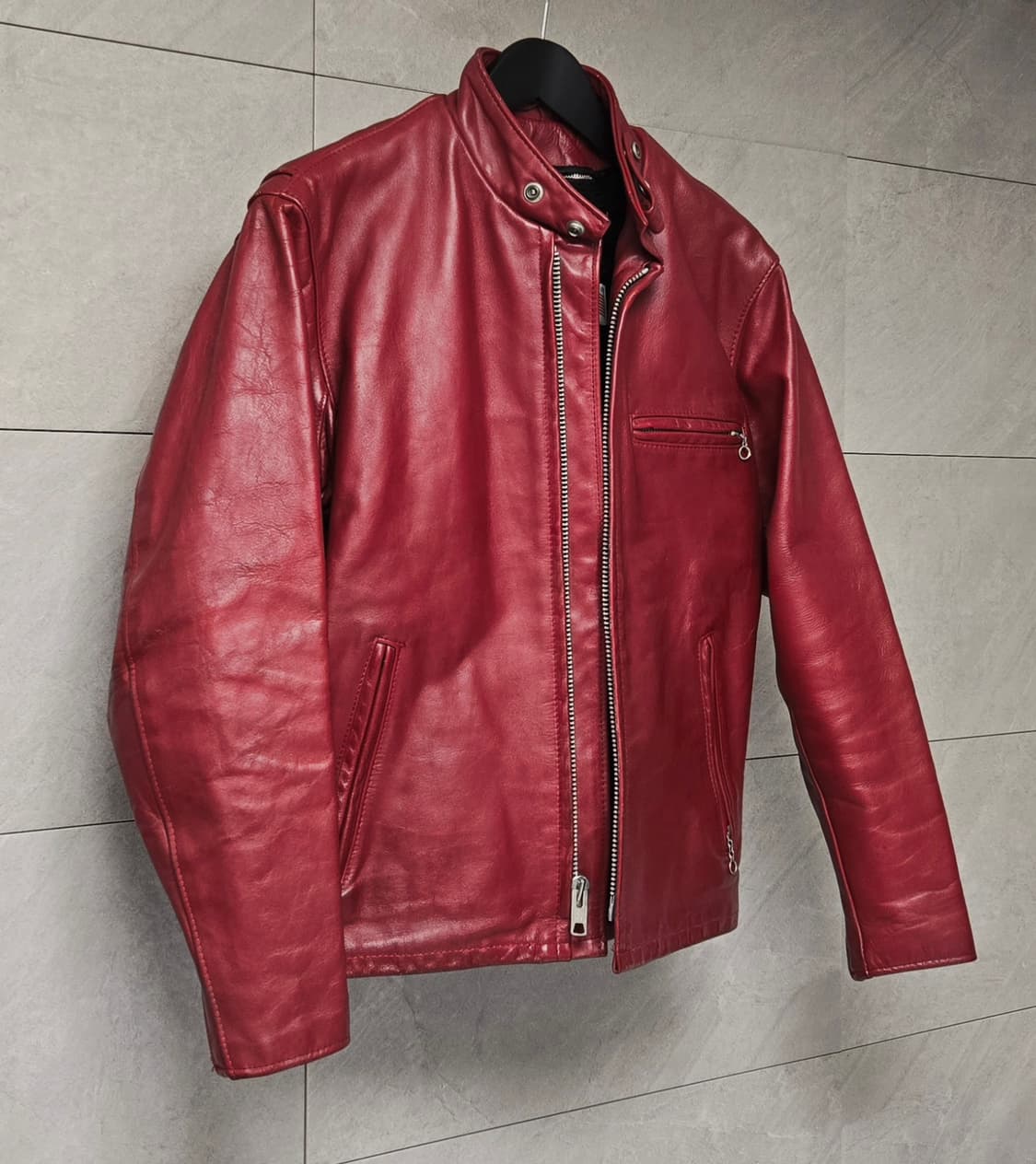 Schott 쇼트 641 Cafe Racer 38 Red 상품이미지2