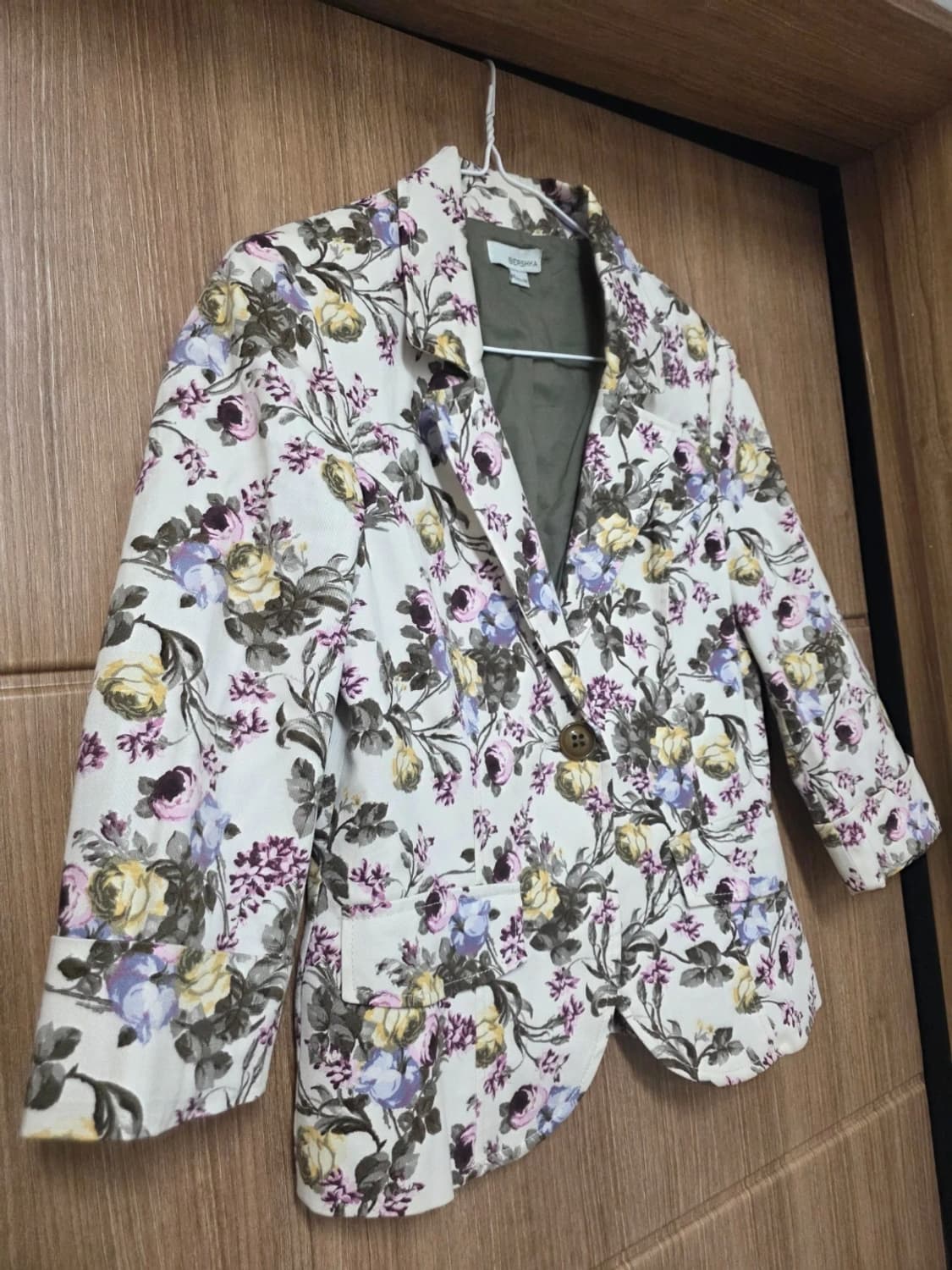 버쉬카 플로럴 프린트 블레이저 자켓 M 상품이미지4