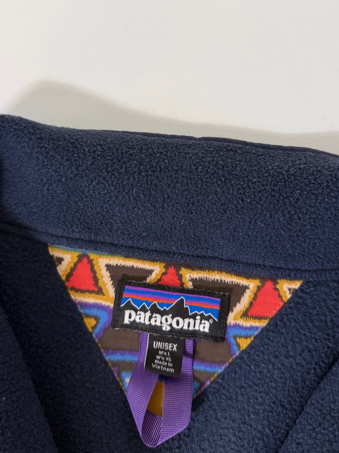 파타고니아 오버사이즈 에스닉 신칠라 하프집 플리스 자켓 상품이미지7