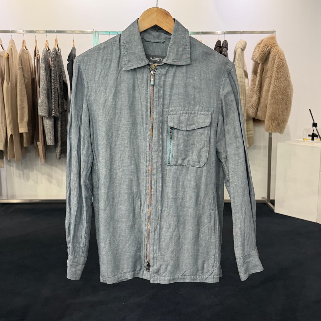 [46] 알레그리 린넨 지퍼셔츠  상품이미지1