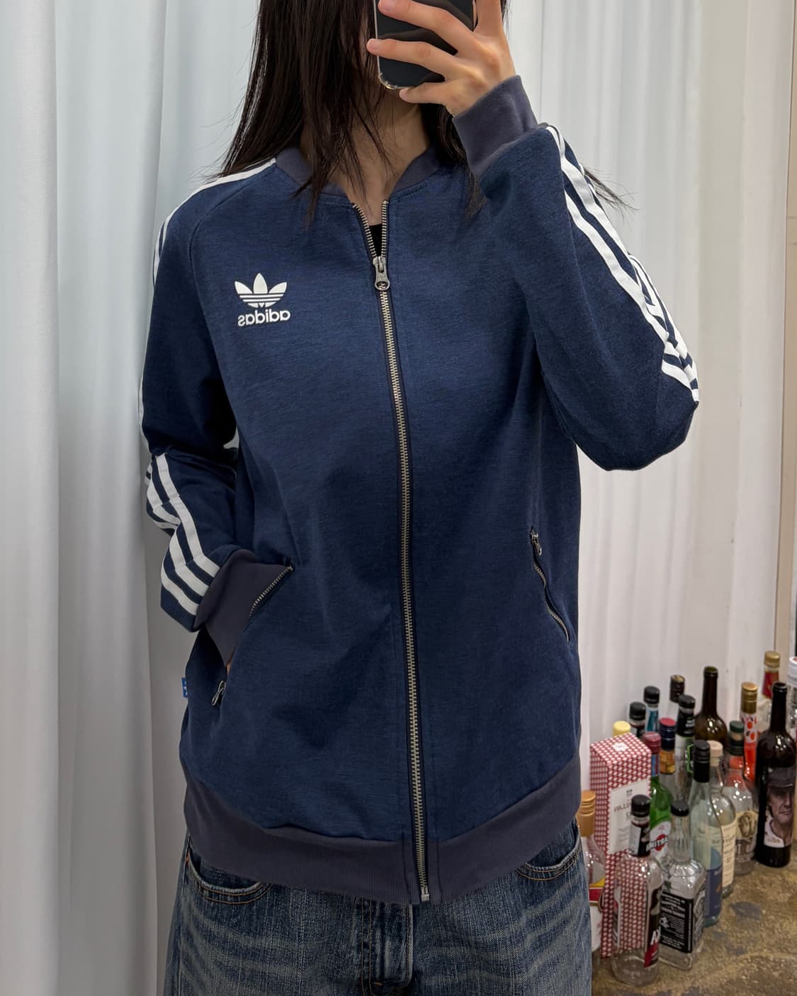 [L]아디다스 트레포일 SST 네이비 트랙탑 져지 상품이미지1