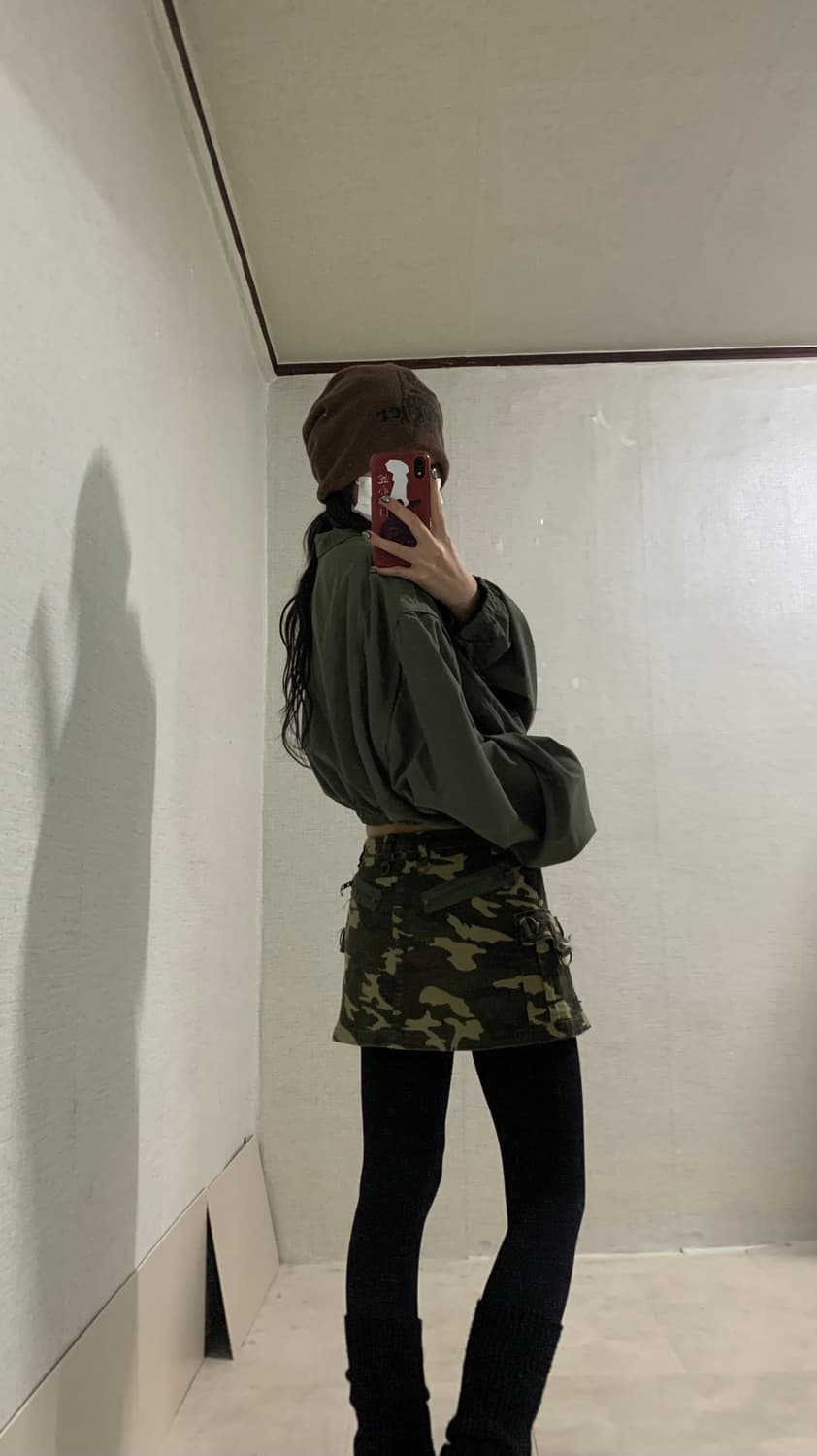khaki overfit 2way warm up 상품이미지2