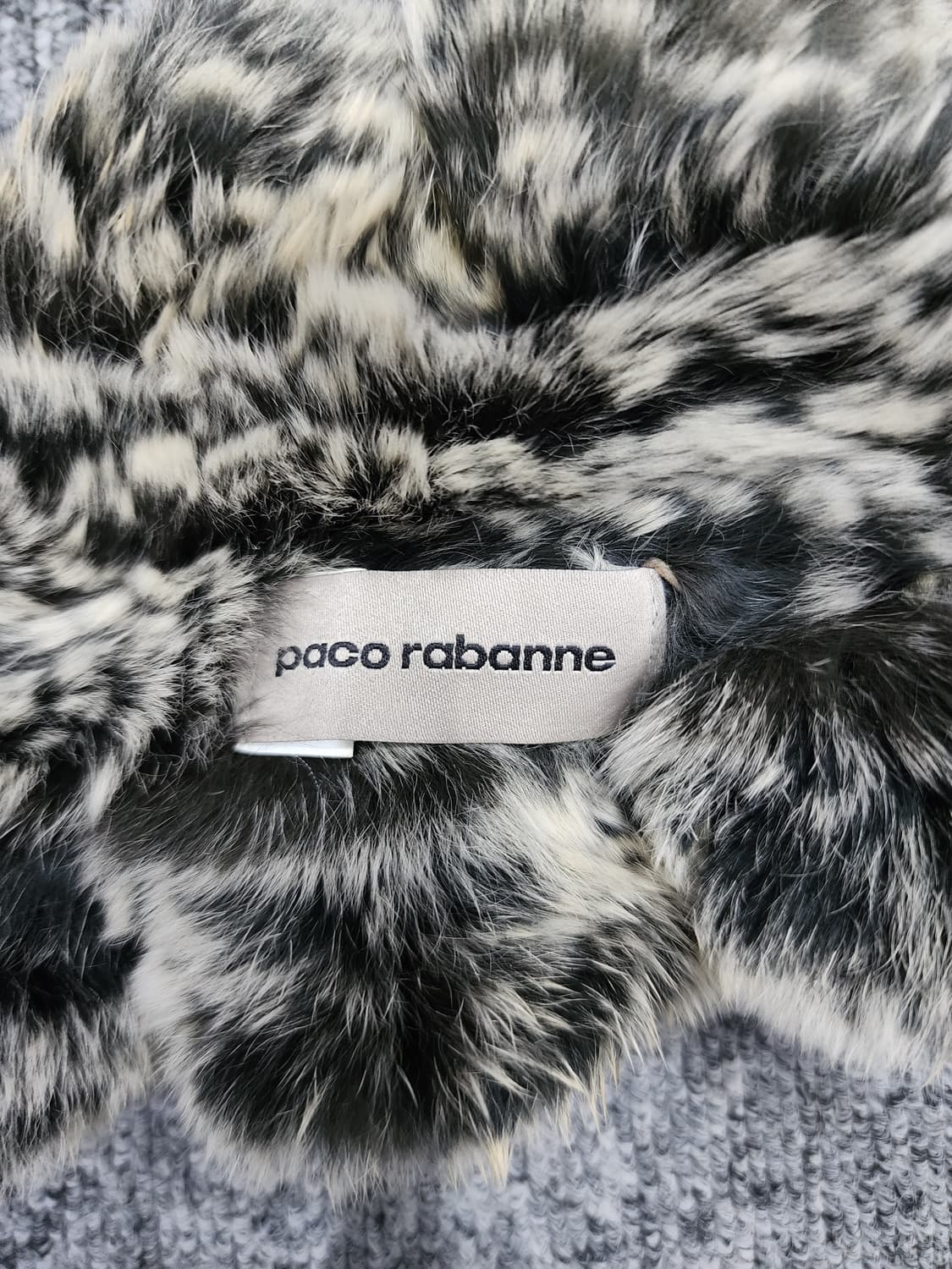 파코라반 빈티지 로즈 렉스 퍼 머플러 토끼털 목도리 상품이미지4