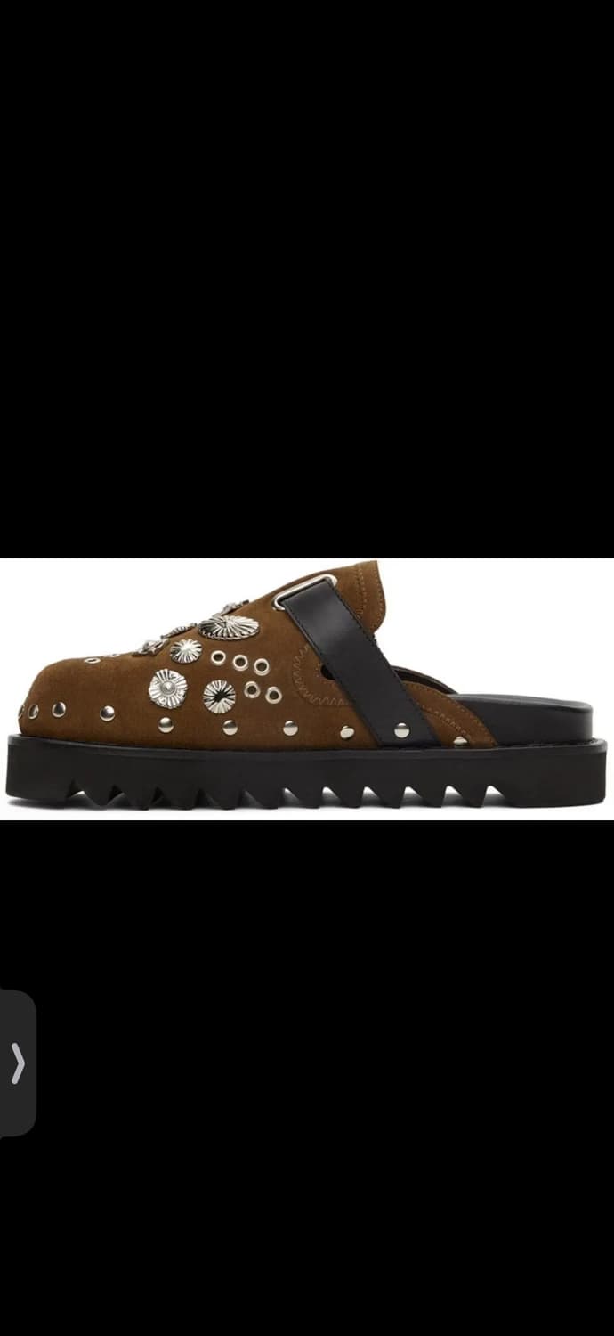 토가 비빌리스 스웨이드 뮬 SaBot 로퍼 브라운 43 상품이미지4