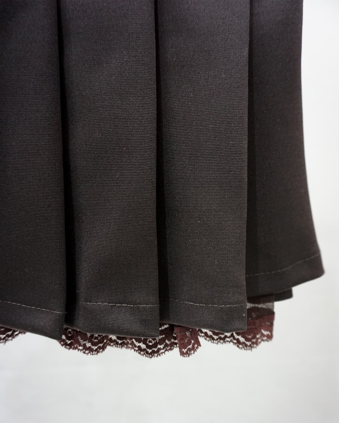 Brown Pleats Skirt 상품이미지3