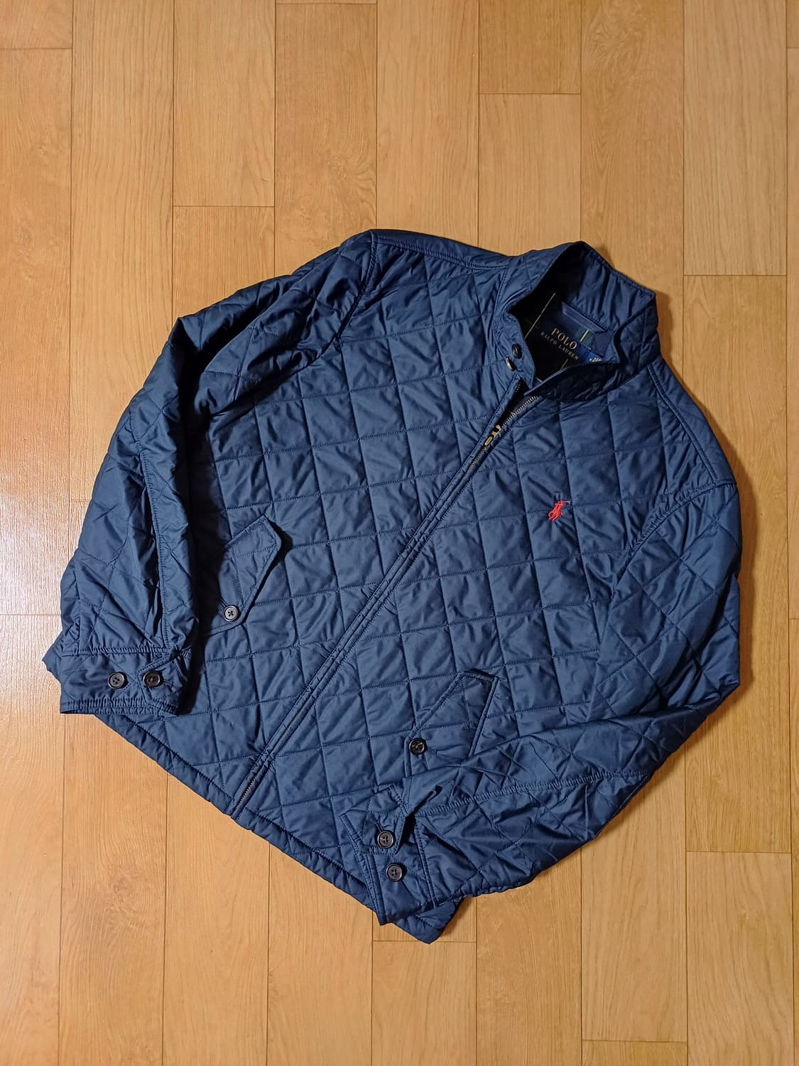 폴로 랄프로렌 네이비 다이아몬드 퀼팅 자켓 상품이미지1