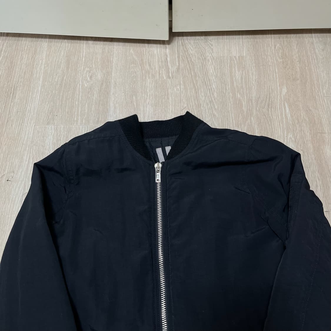 릭오웬스 15FW 다크쉐도우 롱 플라이트 봄버 자켓 원피스 S 상품이미지2