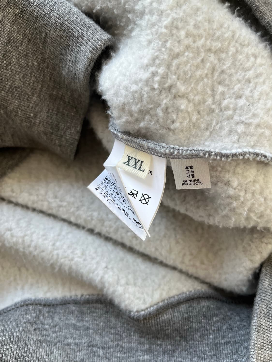 휴먼메이드 / 하트로고 후드 그레이 / XXL 상품이미지3