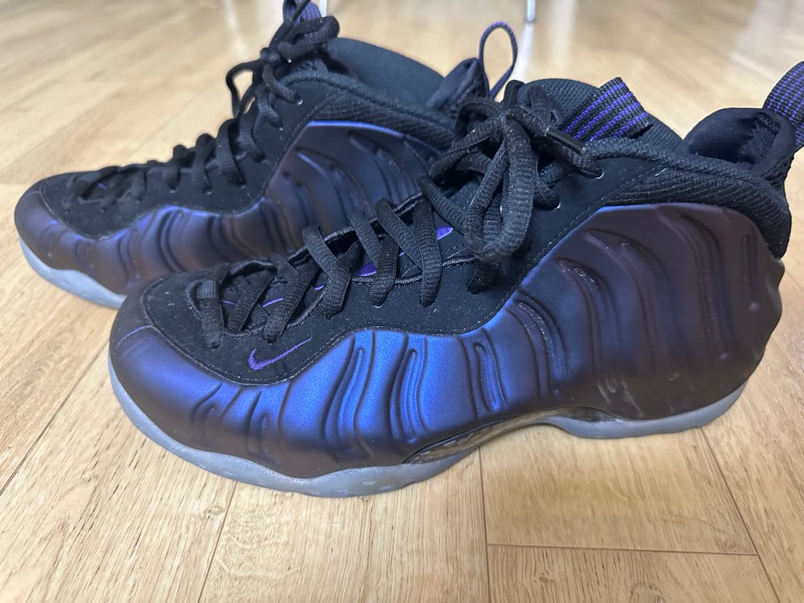 나이키 에어 폼포짓 원 블랙 바시티 퍼플 265 상품이미지1