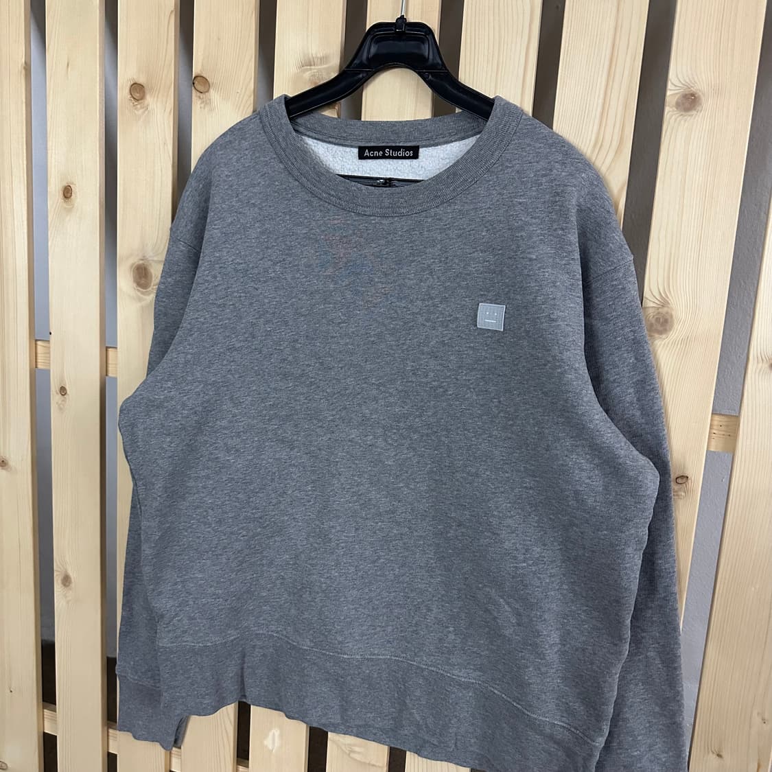 (M) 아크네스튜디오 페어뷰 페이스 그레이 맨투맨 상품이미지2