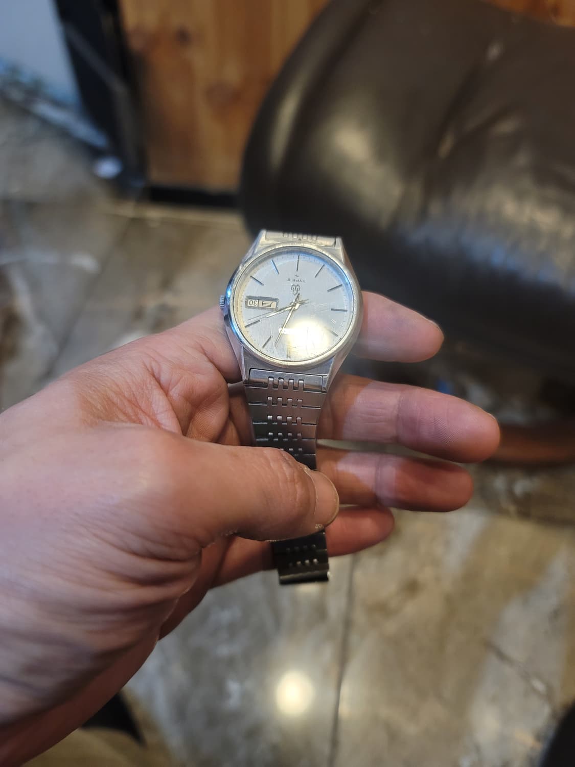 세이코 빈티지 실버웨이브 쿼츠 시계 상품이미지2