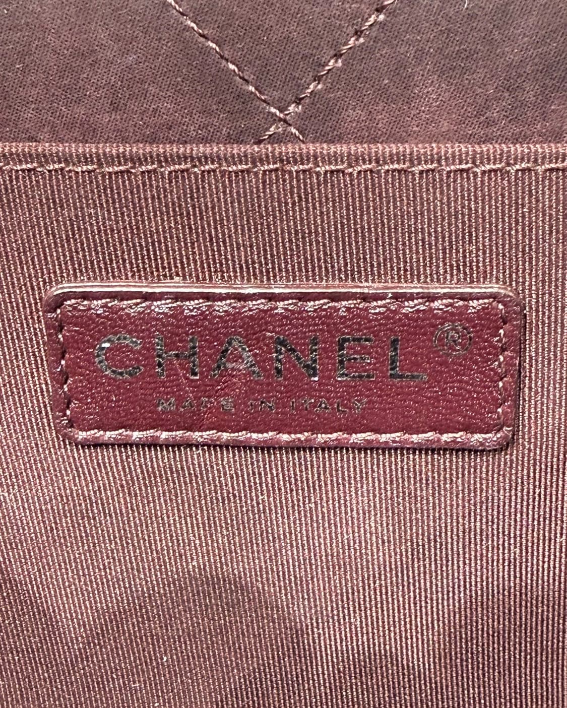 샤넬 브라운 시어링 라지 보이 숄더백 상품이미지8