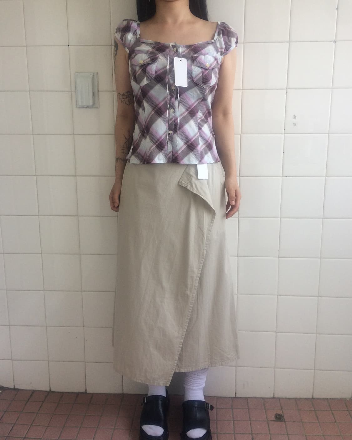 45rpm belted wrap long skirt 상품이미지7
