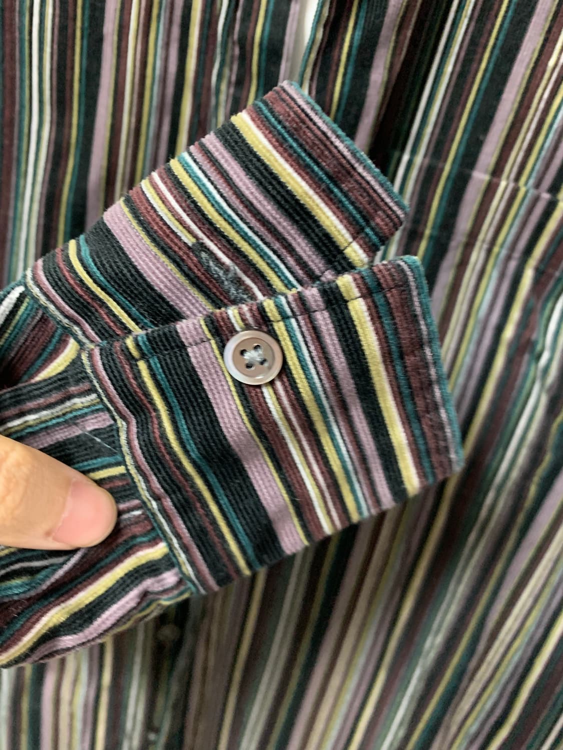 빔즈 재팬 스트라이프 골덴 셔츠 상품이미지4