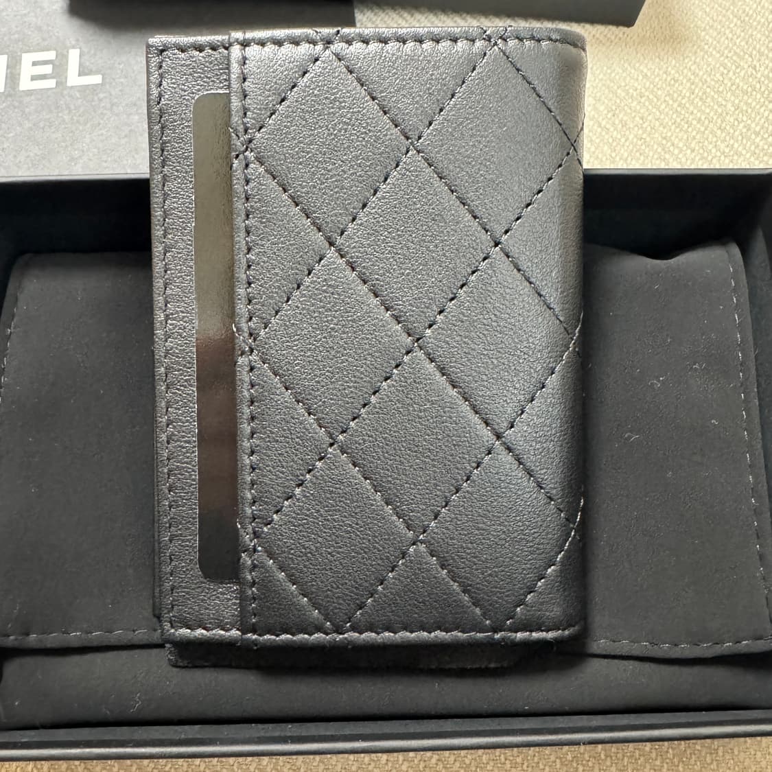 샤넬 클래식 카드지갑 오거나이저 올블랙 새제품 AP3822 상품이미지3