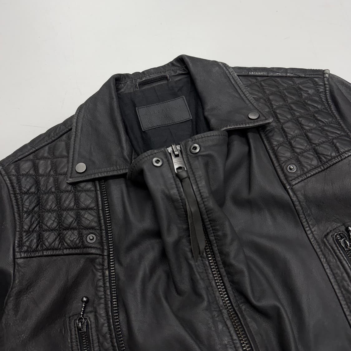 올세인츠 릭오웬스맛 리얼레더 양가죽 바이커 가죽 자켓 상품이미지4