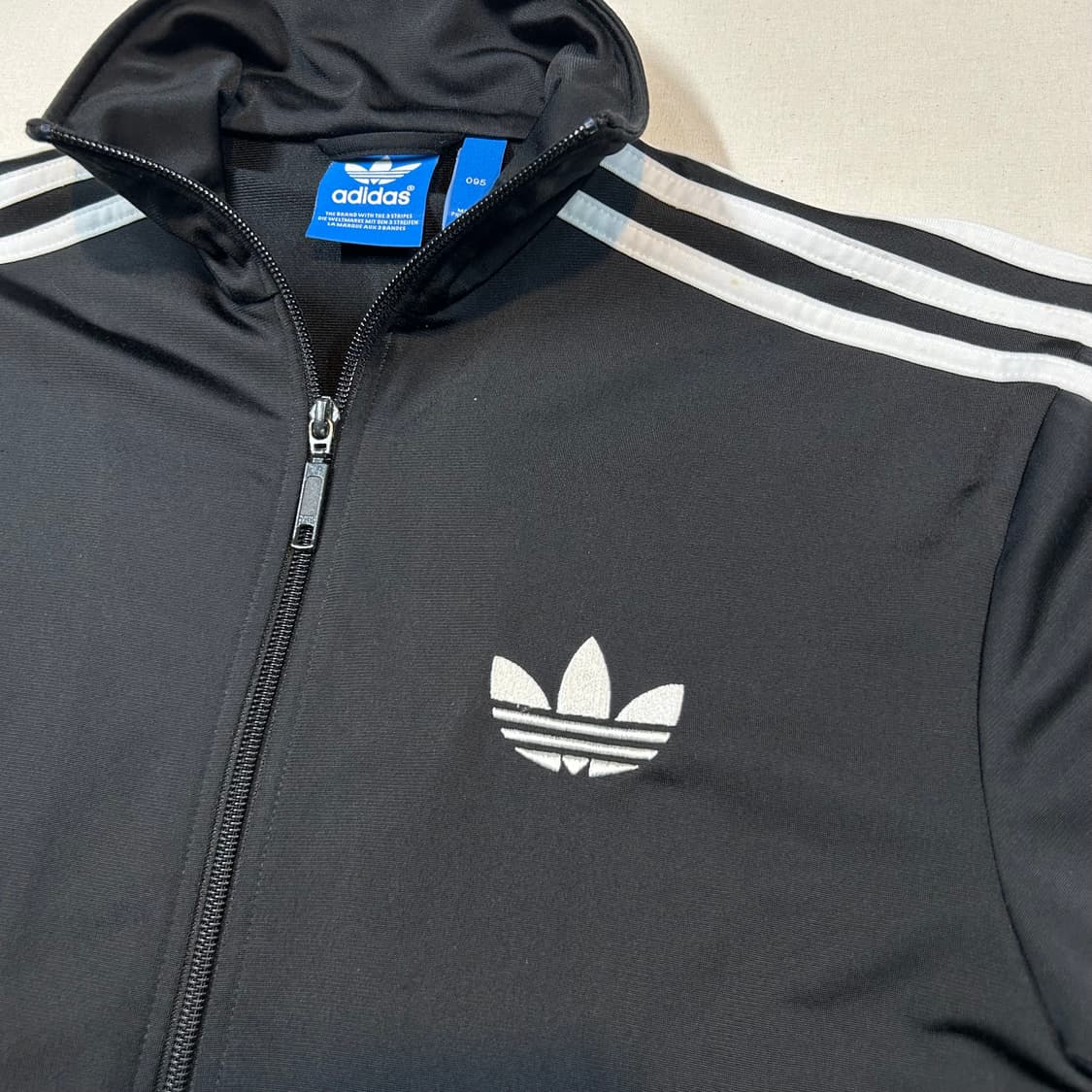 95) 아디다스 파이어버드 삼선 져지 트랙탑 집업 블랙 A12 상품이미지3