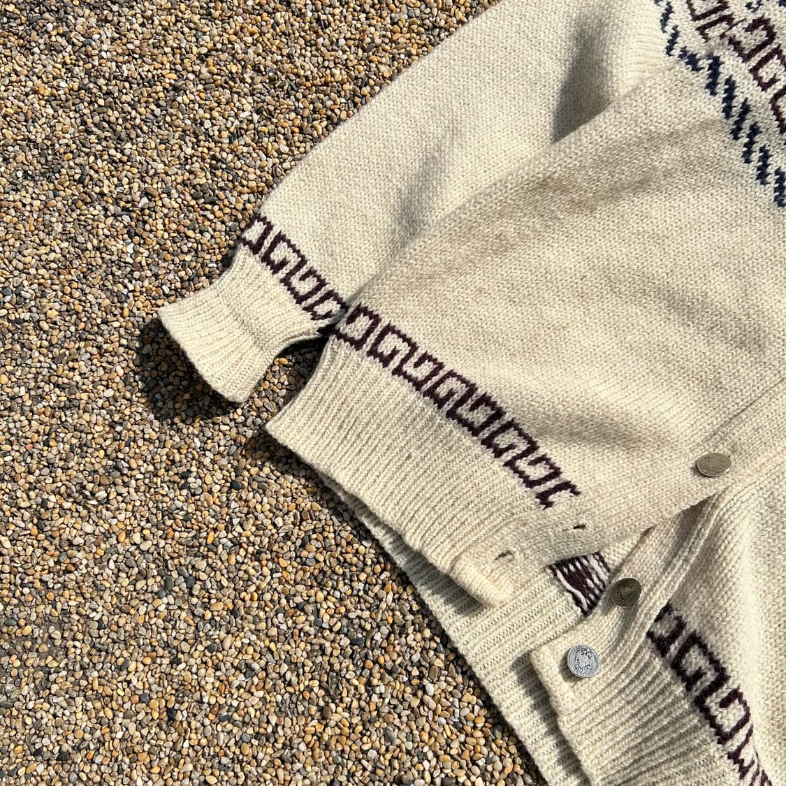 빈티지 노르딕 패턴 니트 가디건 상품이미지3