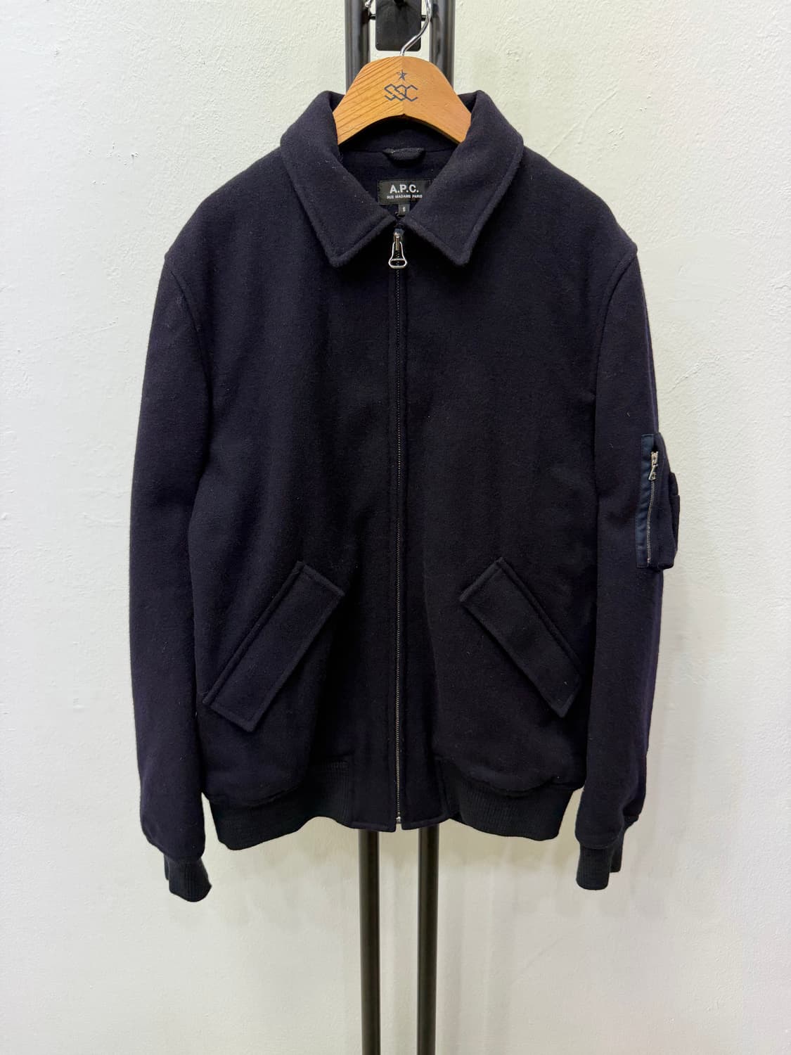 매장판정품) APC 아페쎄 남성 항공점퍼 블루종 자켓 S 상품이미지1