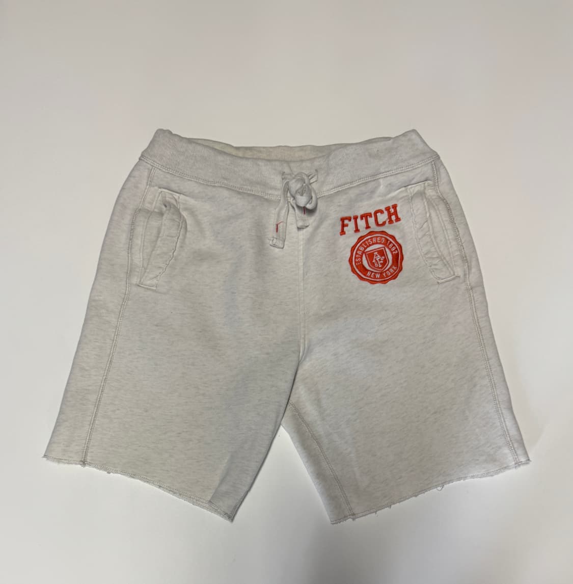 희귀!! 아베크롬비 FITCH 패치 로고 트레이닝 밴딩 반바지 M 상품이미지1
