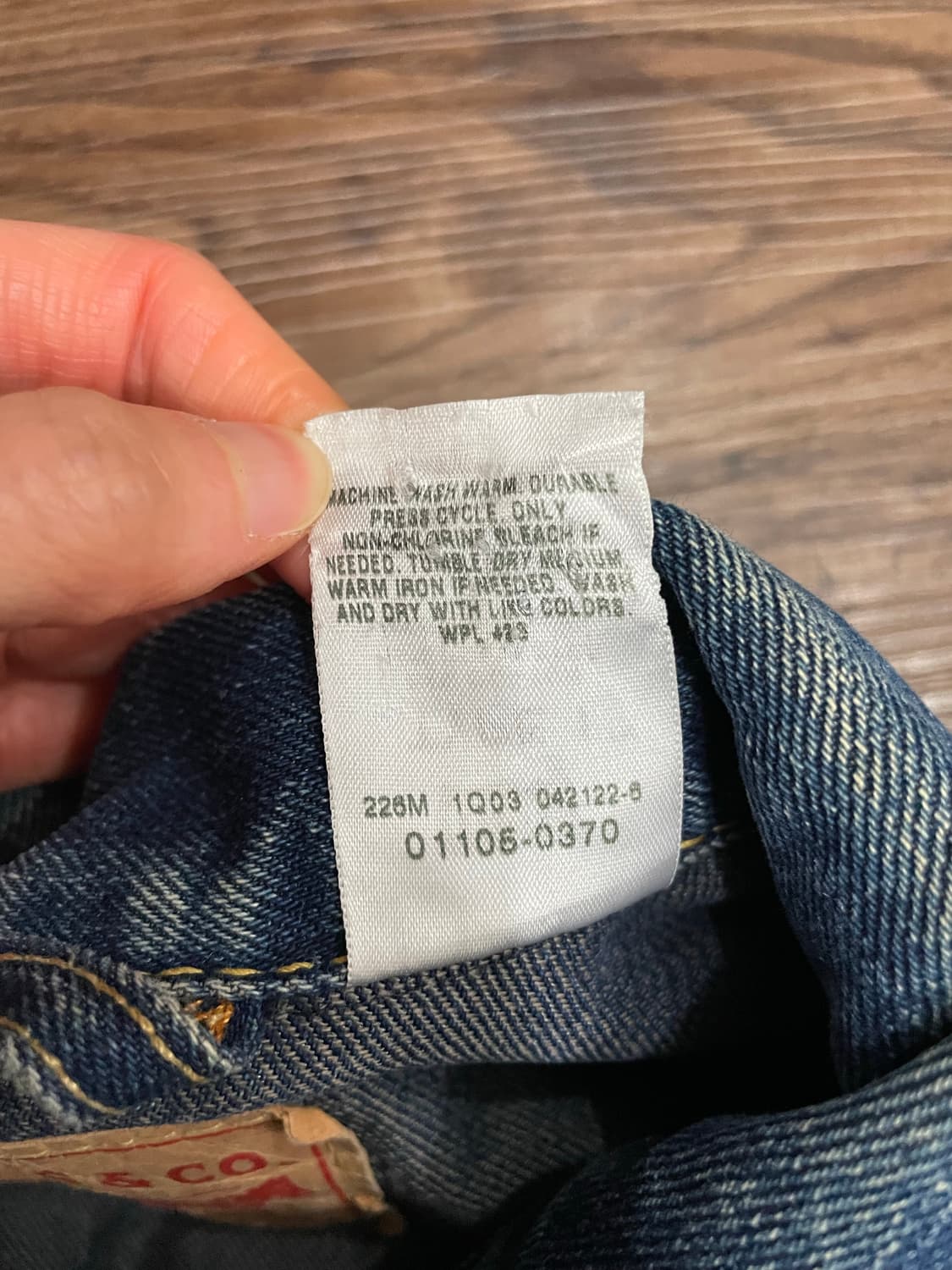 리바이스 타입원 TYPE1 트러커 데님 자켓 상품이미지9