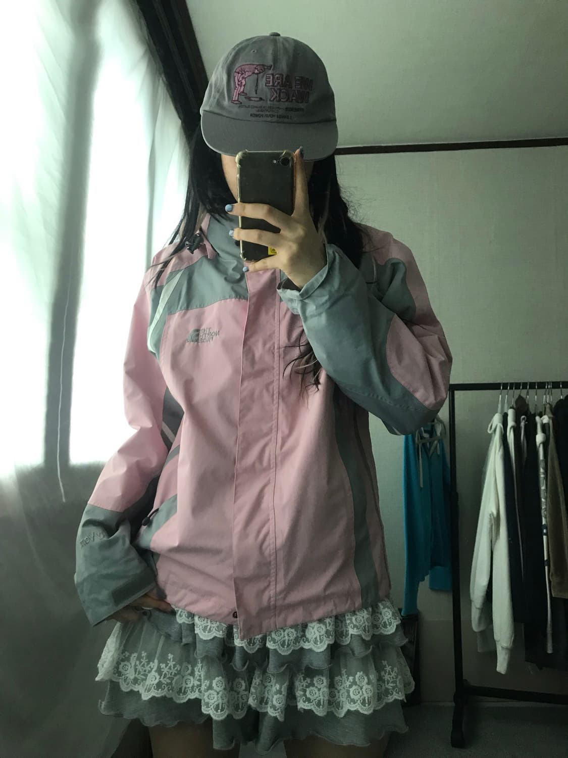 노페 연핑크 바람막이 상품이미지9