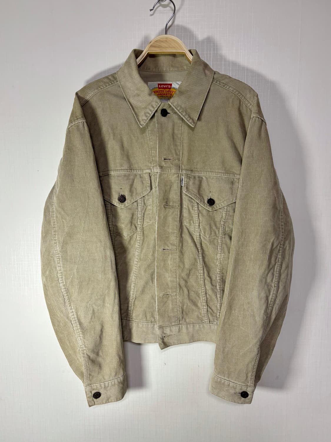 90s 리바이스 화이트탭 코듀로이 베이지 데님자켓  상품이미지2