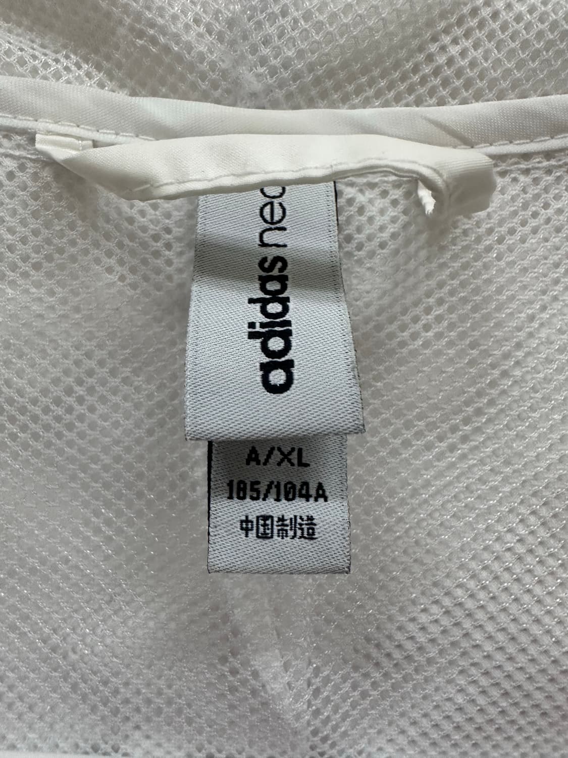 아디다스 화이트 후드 바람막이 집업 상품이미지4