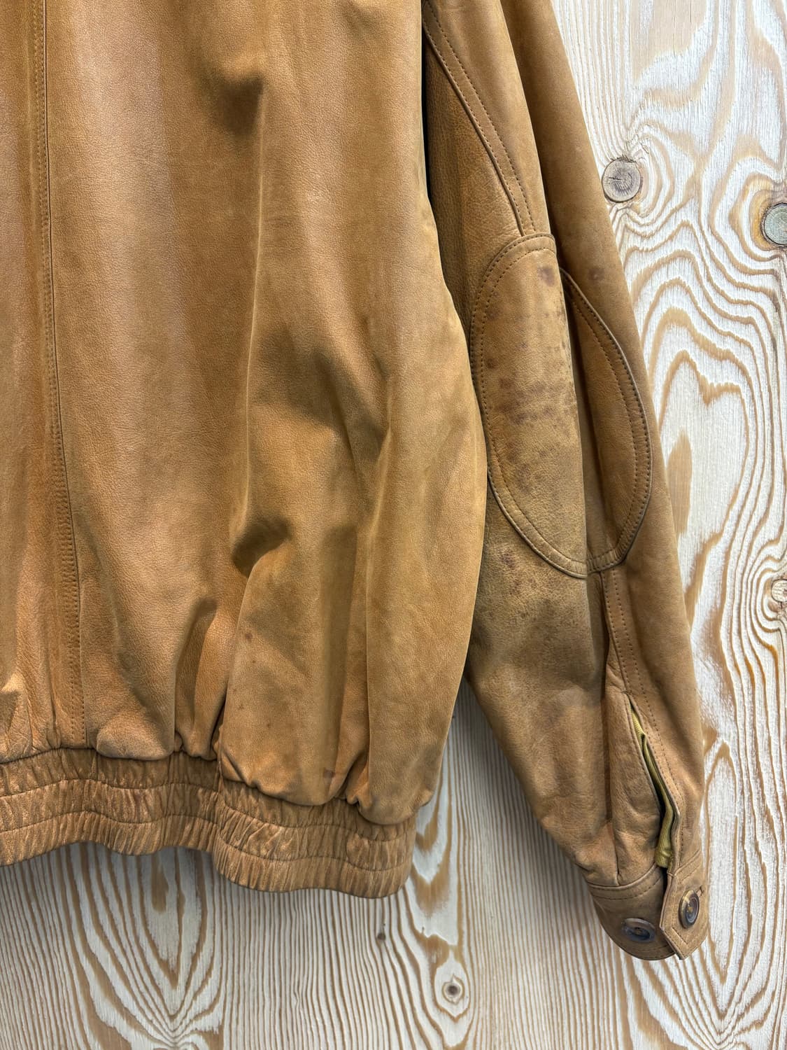 90s 파코나블 빅 포켓 레더 봄버 자켓 상품이미지9