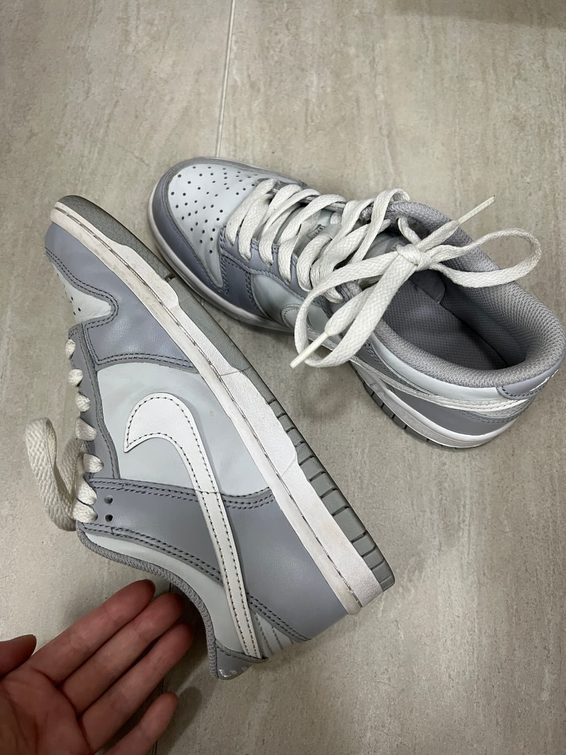 (GS) Nike Dunk Low Wolf Grey 225 상품이미지4